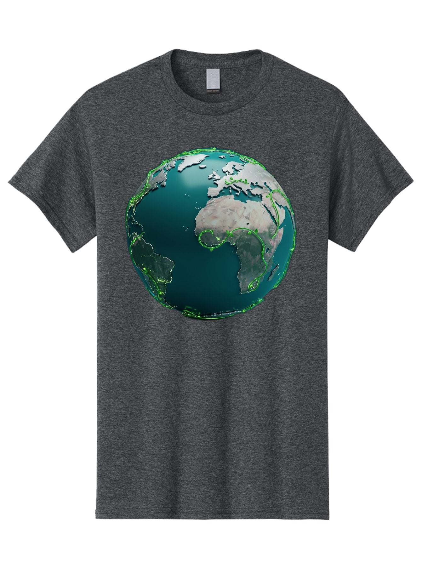 Earth-Globe-2 Men'S Graphic Tee, 100% Cotton, Comfortable Casual Summer Wear, Machine Washable, 3D Globe, World Map, Global Geography, International Boundaries, Africa And South America, Oceanic And Continental Landmasses, Baa577 11