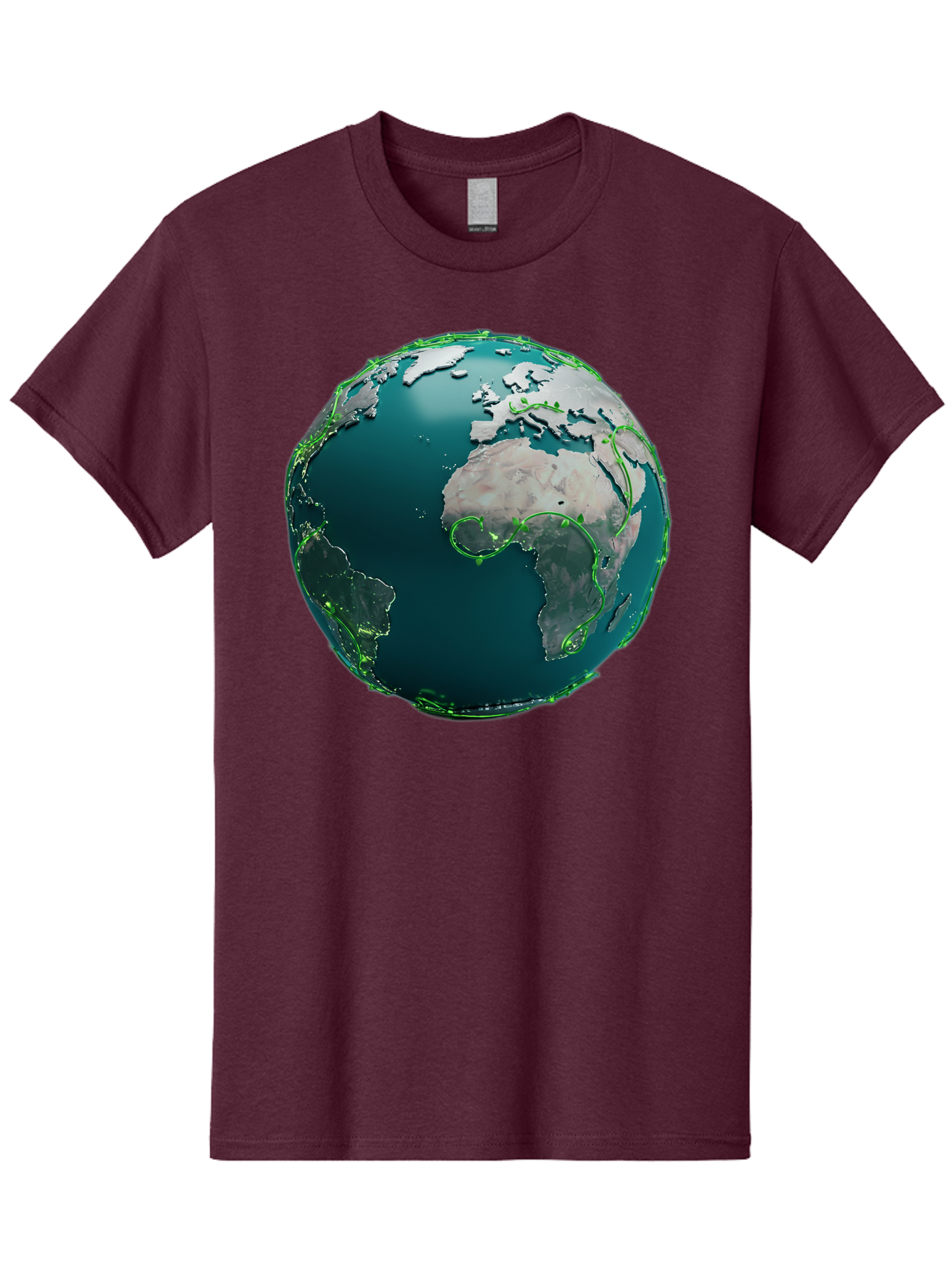Earth-Globe-2 Men'S Graphic Tee, 100% Cotton, Comfortable Casual Summer Wear, Machine Washable, 3D Globe, World Map, Global Geography, International Boundaries, Africa And South America, Oceanic And Continental Landmasses, Baa577 29