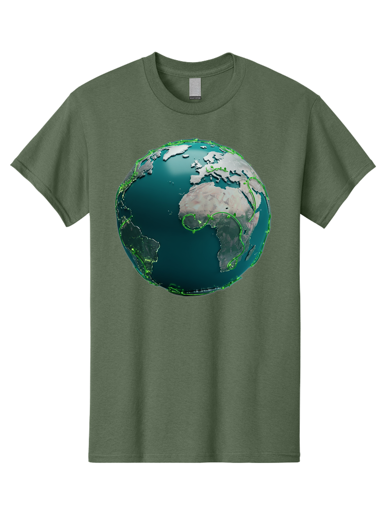 Earth-Globe-2 Men'S Graphic Tee, 100% Cotton, Comfortable Casual Summer Wear, Machine Washable, 3D Globe, World Map, Global Geography, International Boundaries, Africa And South America, Oceanic And Continental Landmasses, Baa577 11