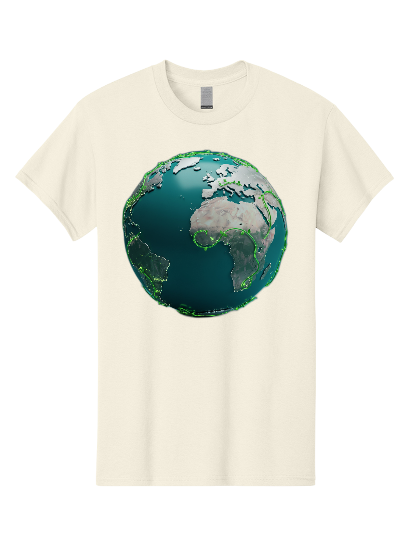 Earth-Globe-2 Men'S Graphic Tee, 100% Cotton, Comfortable Casual Summer Wear, Machine Washable, 3D Globe, World Map, Global Geography, International Boundaries, Africa And South America, Oceanic And Continental Landmasses, Baa577 21
