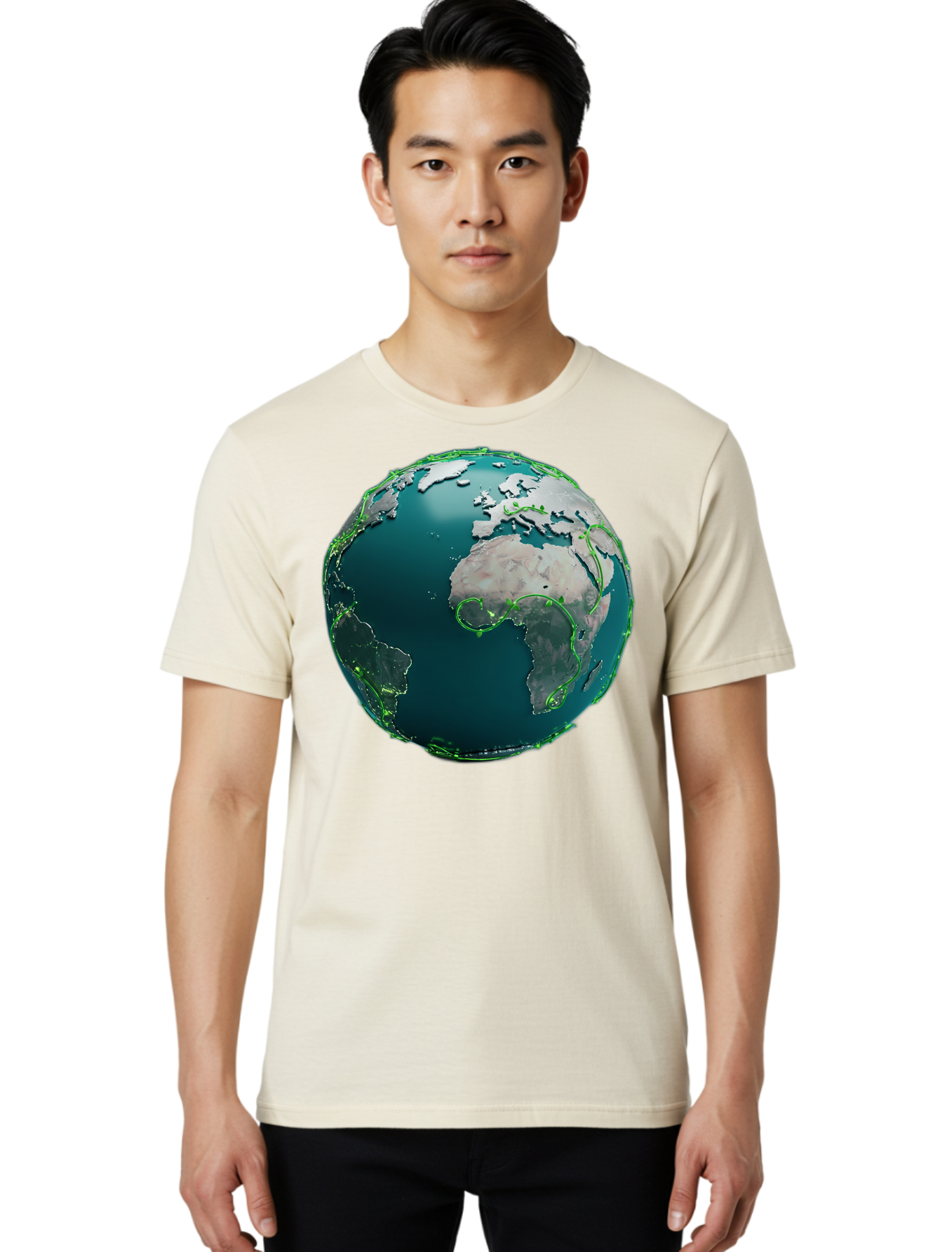 Earth-Globe-2 Men'S Graphic Tee, 100% Cotton, Comfortable Casual Summer Wear, Machine Washable, 3D Globe, World Map, Global Geography, International Boundaries, Africa And South America, Oceanic And Continental Landmasses, Baa577 22