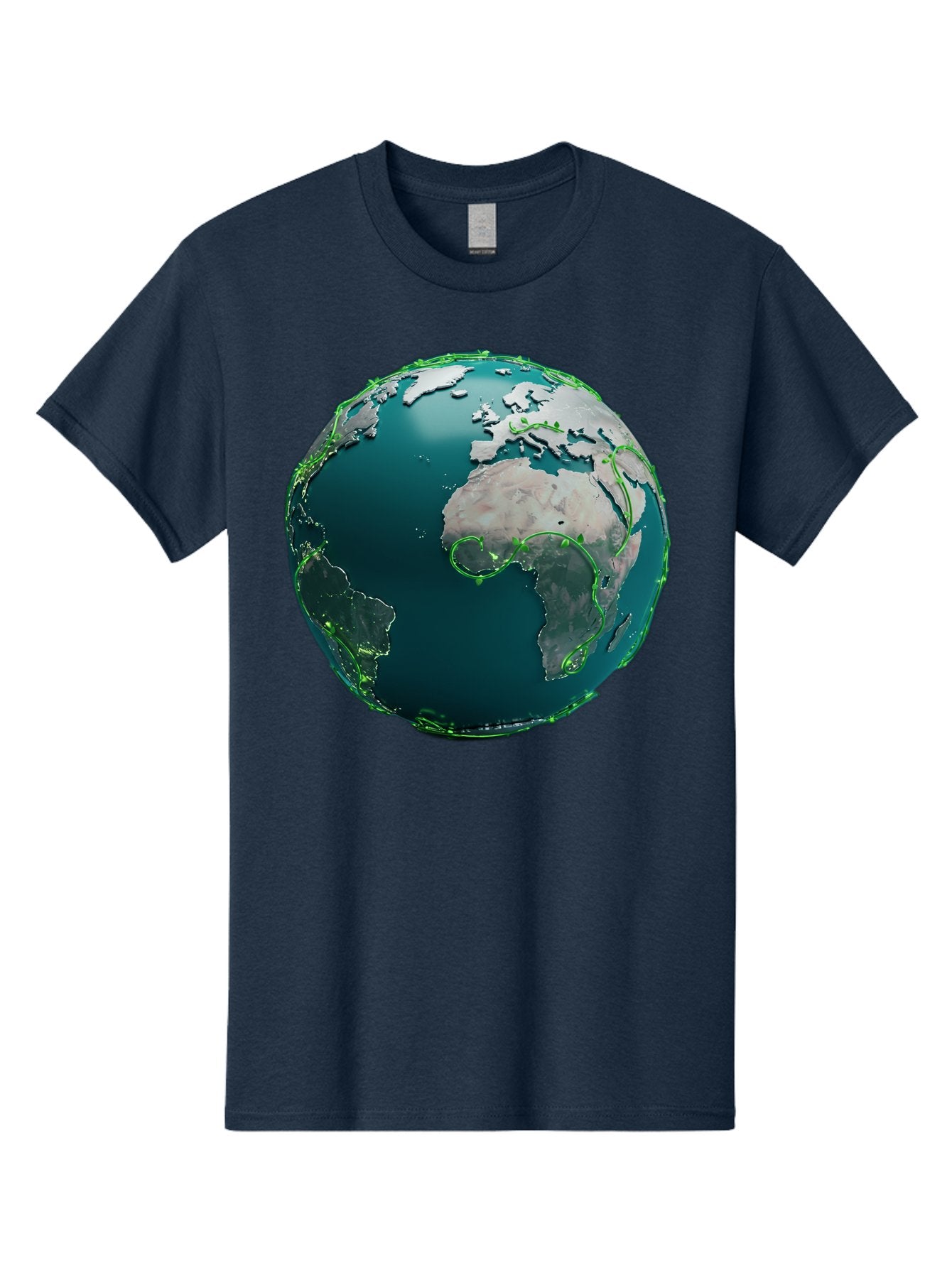 Earth-Globe-2 Men'S Graphic Tee, 100% Cotton, Comfortable Casual Summer Wear, Machine Washable, 3D Globe, World Map, Global Geography, International Boundaries, Africa And South America, Oceanic And Continental Landmasses, Baa577 10