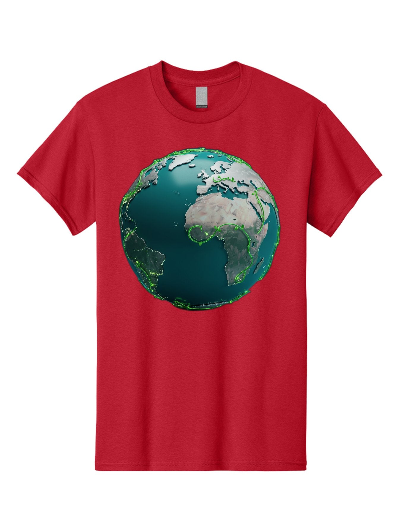 Earth-Globe-2 Men'S Graphic Tee, 100% Cotton, Comfortable Casual Summer Wear, Machine Washable, 3D Globe, World Map, Global Geography, International Boundaries, Africa And South America, Oceanic And Continental Landmasses, Baa577 14