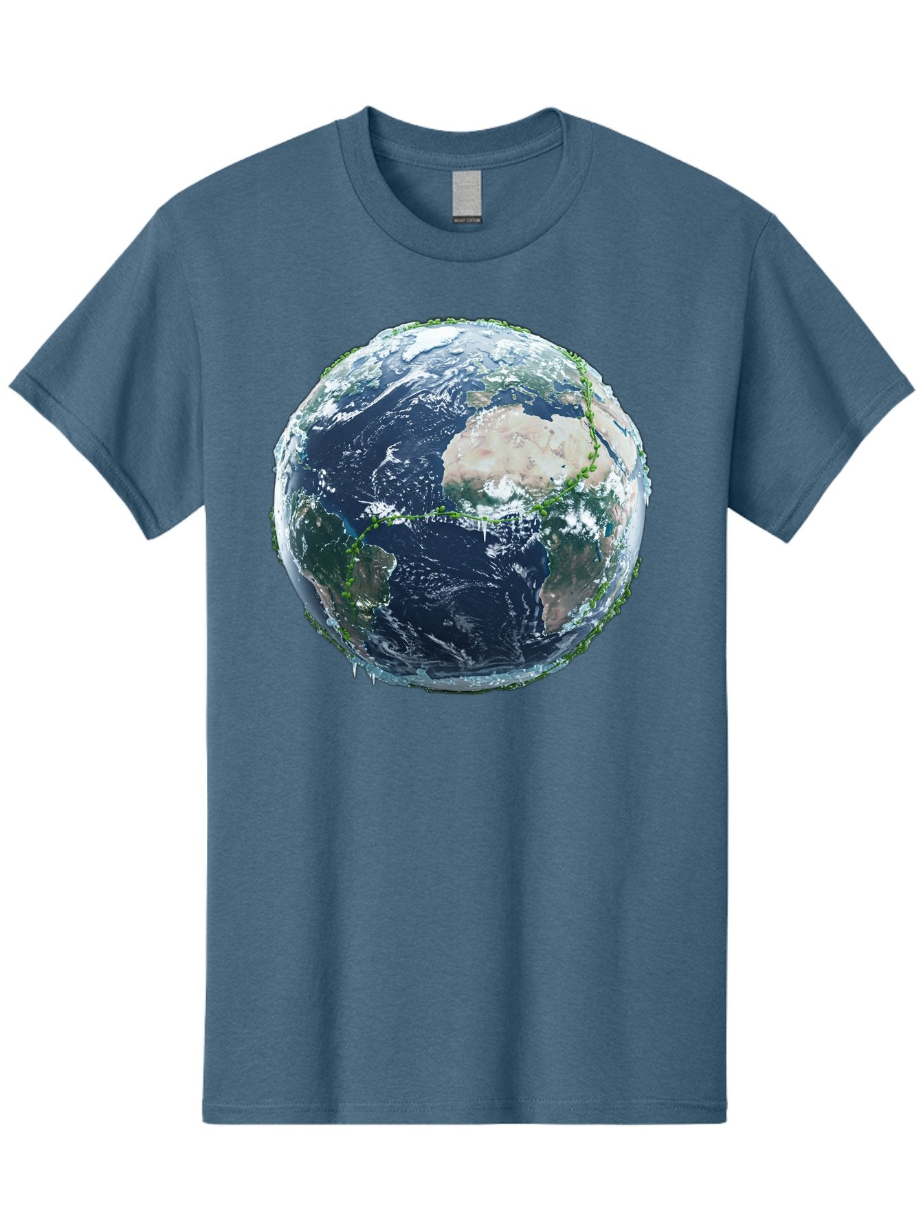 Earth-Globe-4 Men'S Graphic Tee, 100% Cotton, Comfortable Casual Summer Wear, Machine Washable, Globe Showing North America, Earth From Space, Global View, Planet Earth, International Map, World Geography, Satellite Imagery Baa579 10
