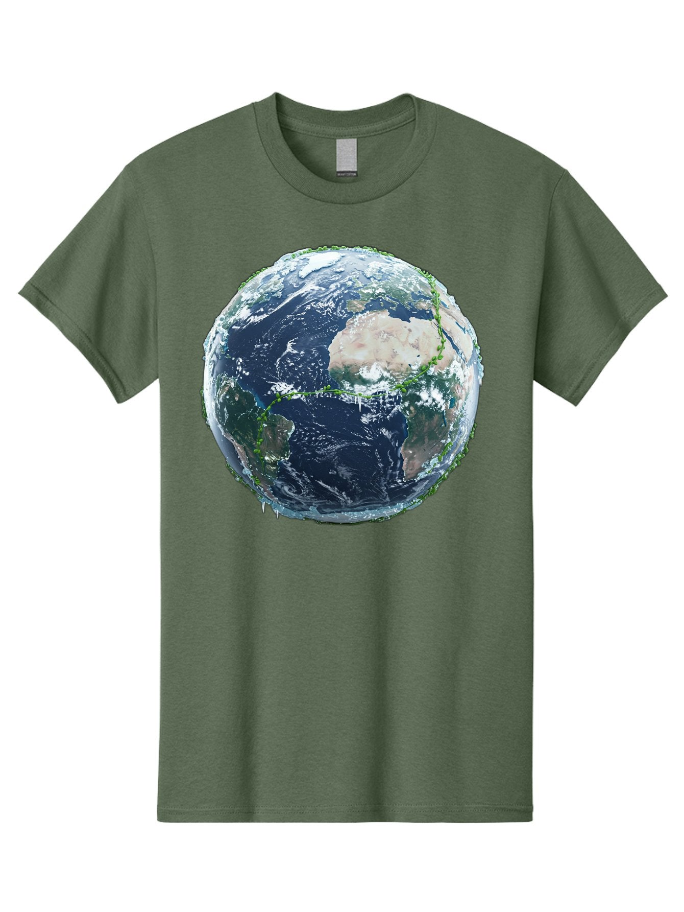 Earth-Globe-4 Men'S Graphic Tee, 100% Cotton, Comfortable Casual Summer Wear, Machine Washable, Globe Showing North America, Earth From Space, Global View, Planet Earth, International Map, World Geography, Satellite Imagery Baa579 4