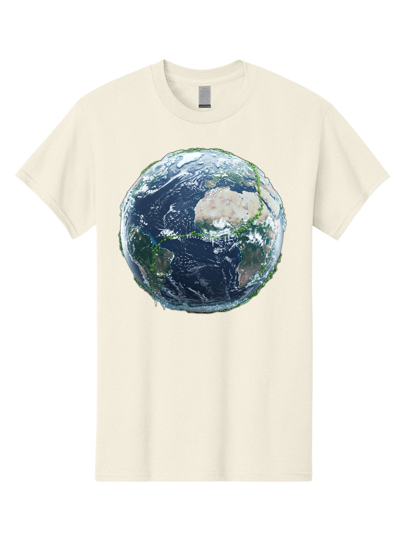 Earth-Globe-4 Men'S Graphic Tee, 100% Cotton, Comfortable Casual Summer Wear, Machine Washable, Globe Showing North America, Earth From Space, Global View, Planet Earth, International Map, World Geography, Satellite Imagery Baa579 15