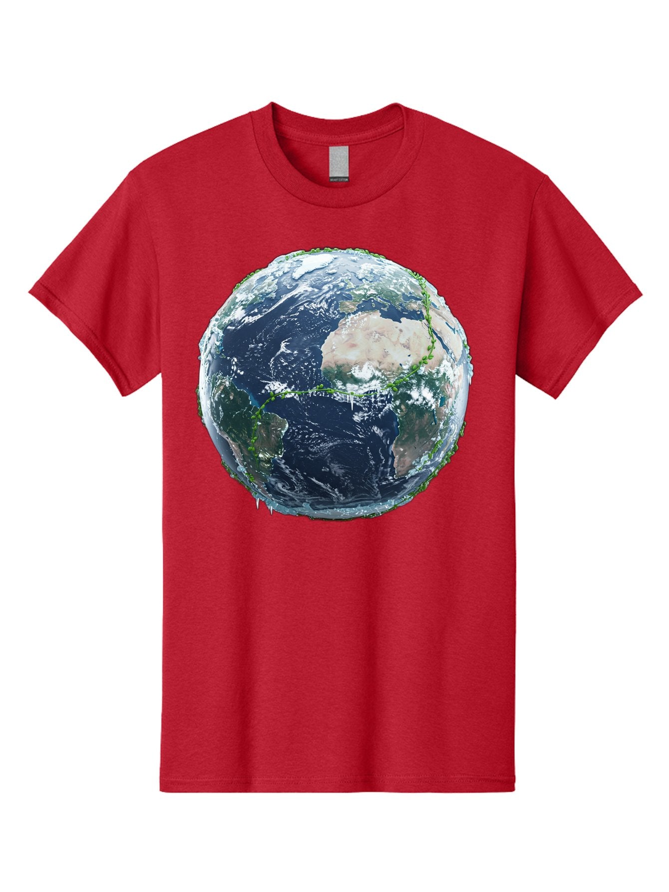 Earth-Globe-4 Men'S Graphic Tee, 100% Cotton, Comfortable Casual Summer Wear, Machine Washable, Globe Showing North America, Earth From Space, Global View, Planet Earth, International Map, World Geography, Satellite Imagery Baa579 6