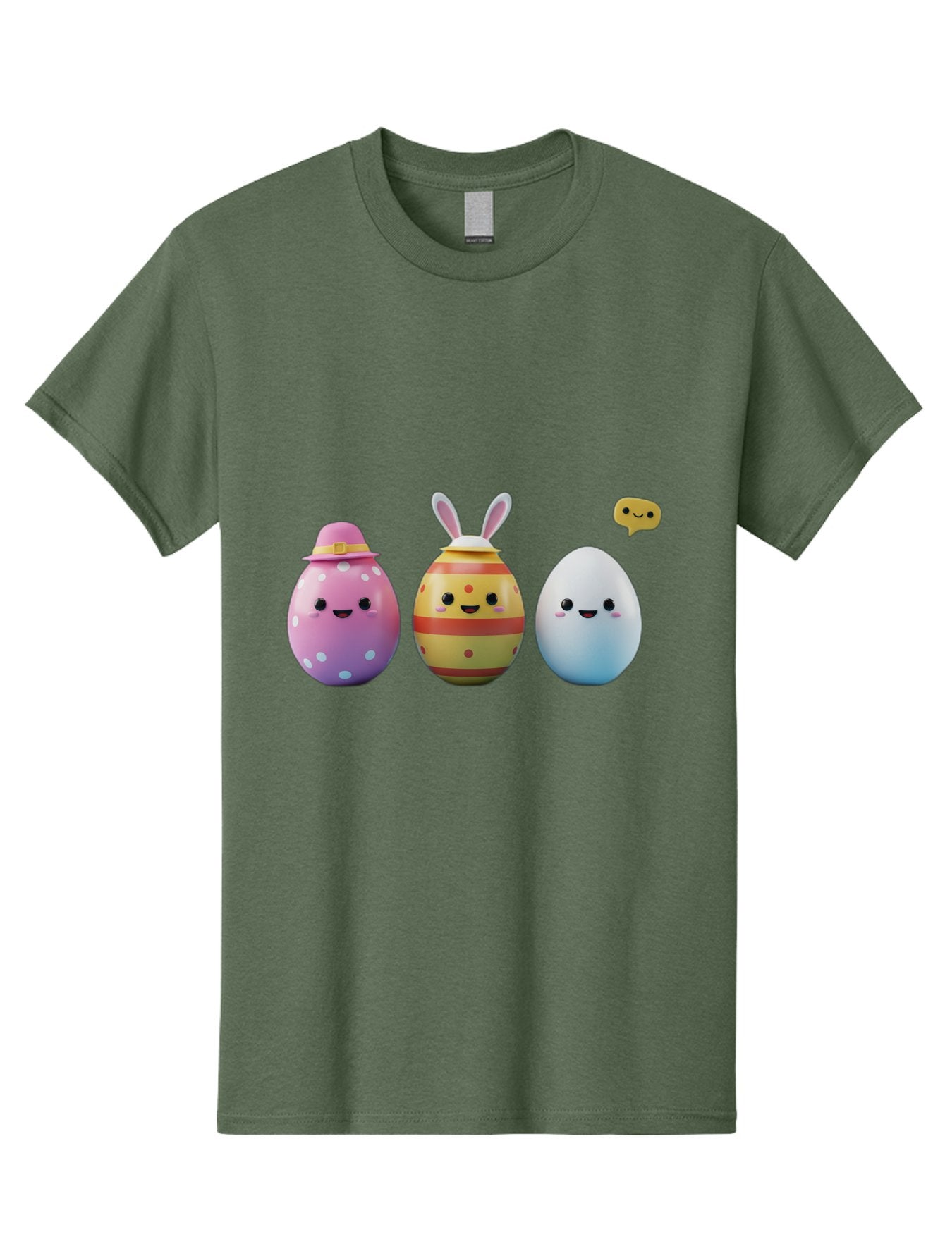 Easter-Eggs-1 Men'S Graphic Tee, 100% Cotton, Comfortable Casual Summer Wear, Machine Washable, Cartoon Easter Eggs, Colorful Eggs, Easter Egg Hunt, Spring Celebration, Adorable Characters, Cute Designs, Easter Egg Characters, Pastel Colors, Baa603 15
