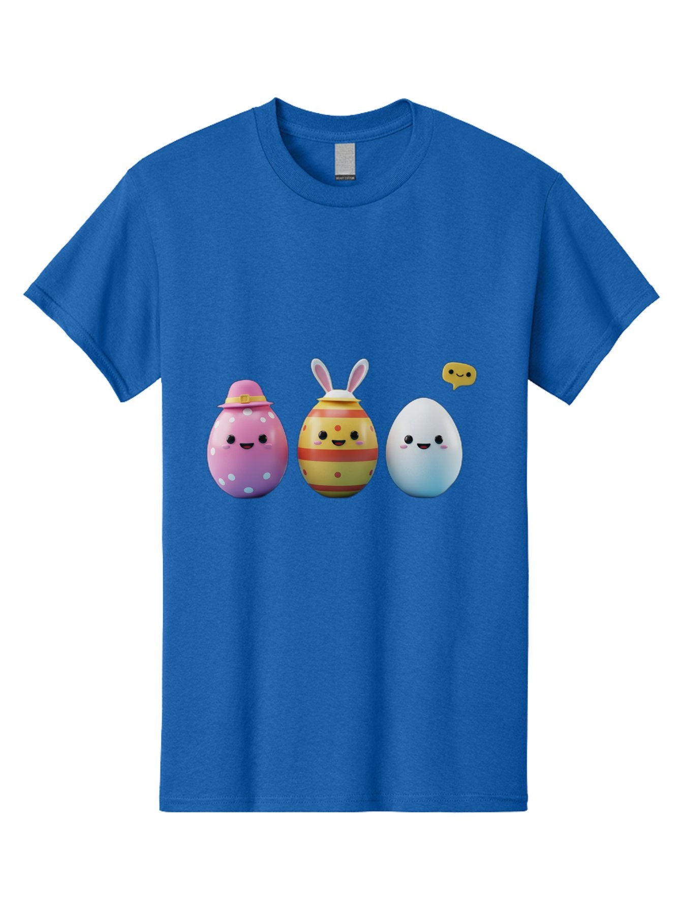 Easter-Eggs-1 Men'S Graphic Tee, 100% Cotton, Comfortable Casual Summer Wear, Machine Washable, Cartoon Easter Eggs, Colorful Eggs, Easter Egg Hunt, Spring Celebration, Adorable Characters, Cute Designs, Easter Egg Characters, Pastel Colors, Baa603 10