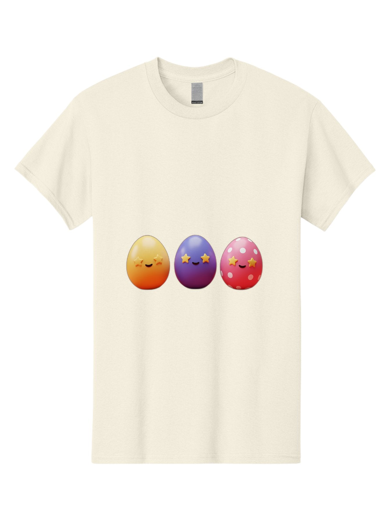 Easter-Eggs-2 Men'S Graphic Tee, 100% Cotton, Comfortable Casual Summer Wear, Machine Washable, Colorful Easter Eggs, Cartoon Eggs, Happy Faces, Smiling Eggs, Festive Decorations, Easter Celebration, Spring Theme, Vibrant Colors, Baa607 9