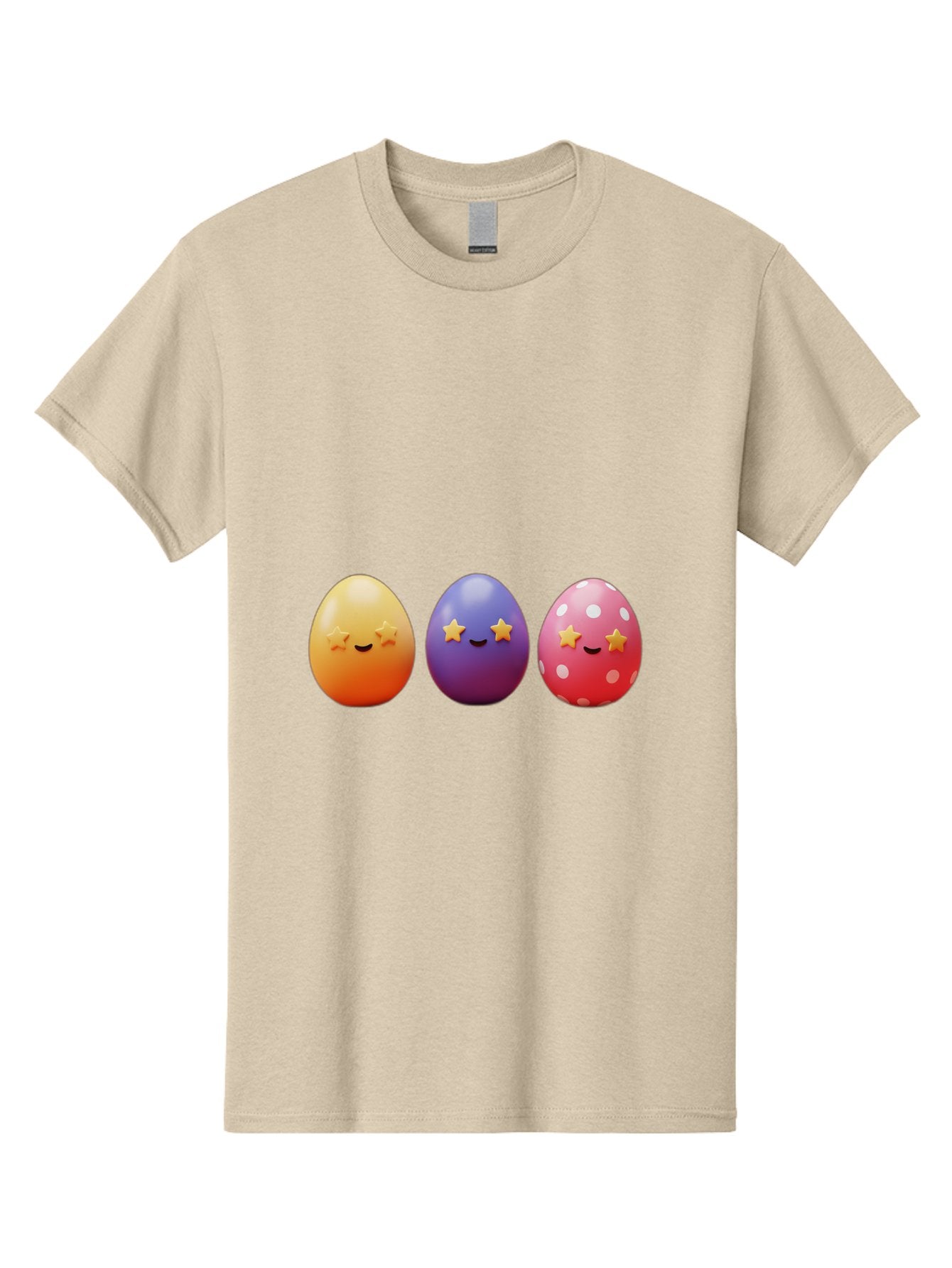 Easter-Eggs-2 Men'S Graphic Tee, 100% Cotton, Comfortable Casual Summer Wear, Machine Washable, Colorful Easter Eggs, Cartoon Eggs, Happy Faces, Smiling Eggs, Festive Decorations, Easter Celebration, Spring Theme, Vibrant Colors, Baa607 13