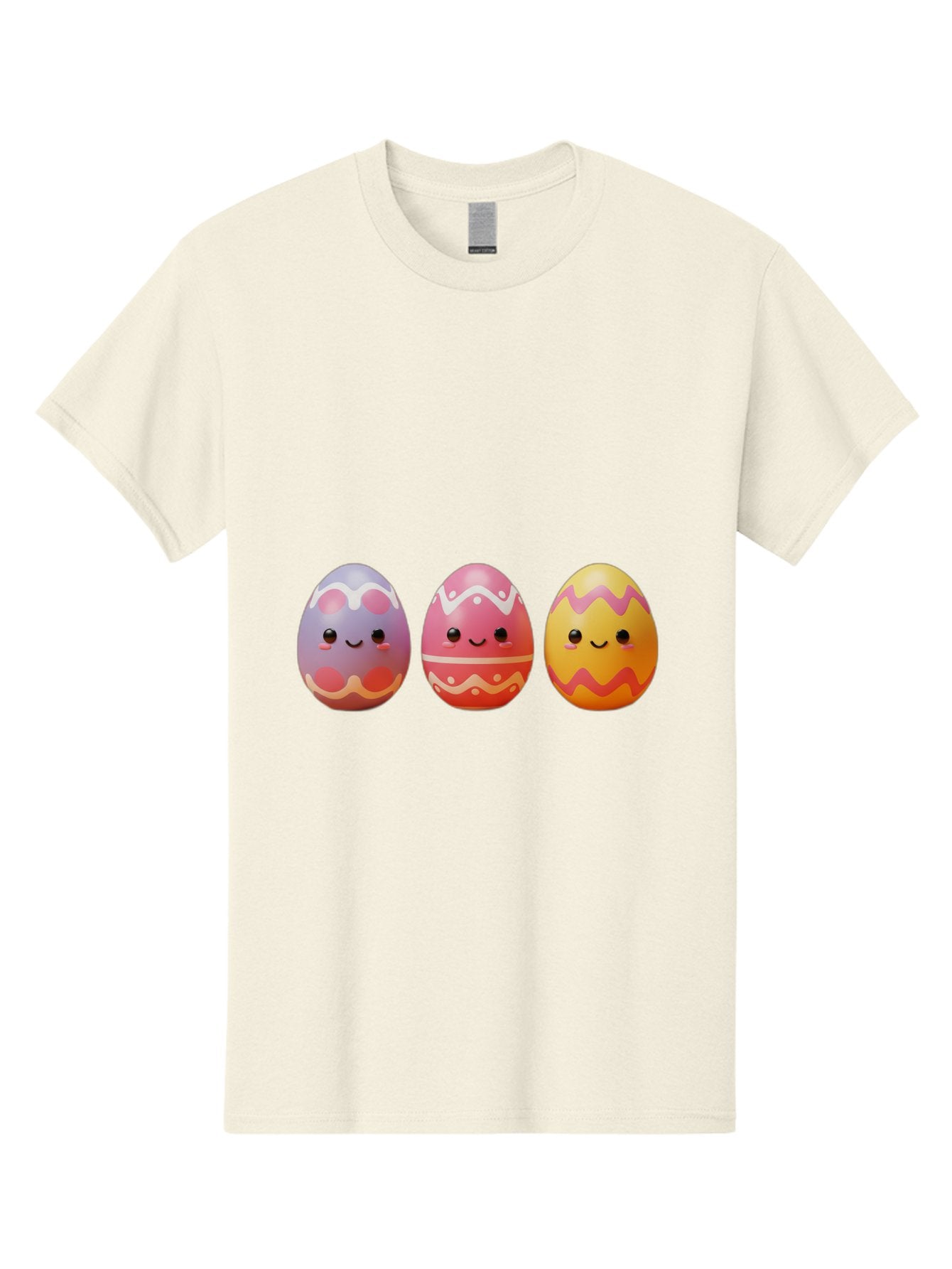 Easter-Eggs-4 Men'S Graphic Tee, 100% Cotton, Comfortable Casual Summer Wear, Machine Washable, Easter Eggs, Decorated Eggs, Smiling Faces, Colorful Designs, Happy Easter, Spring Celebration, Cute Cartoon Baa609 10