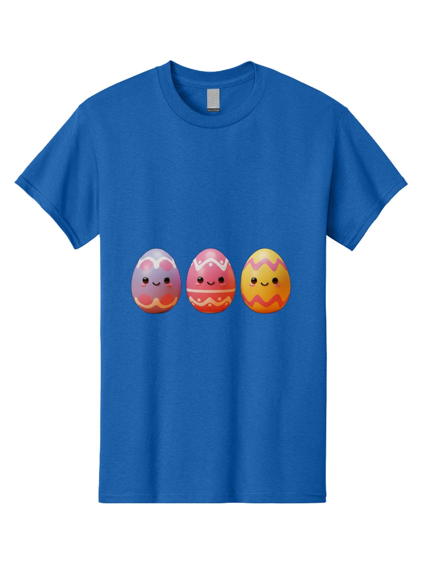 Easter-Eggs-4 Men'S Graphic Tee, 100% Cotton, Comfortable Casual Summer Wear, Machine Washable, Easter Eggs, Decorated Eggs, Smiling Faces, Colorful Designs, Happy Easter, Spring Celebration, Cute Cartoon Baa609 15