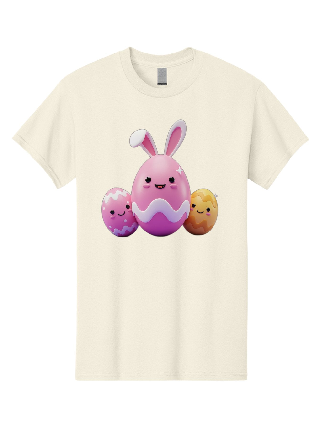 Easter-Eggs-6 Men'S Graphic Tee, 100% Cotton, Comfortable Casual Summer Wear, Machine Washable, Cartoon Easter Eggs, Easter Bunny Egg, Happy Easter, Easter Egg Hunt, Colorful Eggs, Decorated Eggs, Spring Season, Cute Characters, Smiling Faces Baa611 14