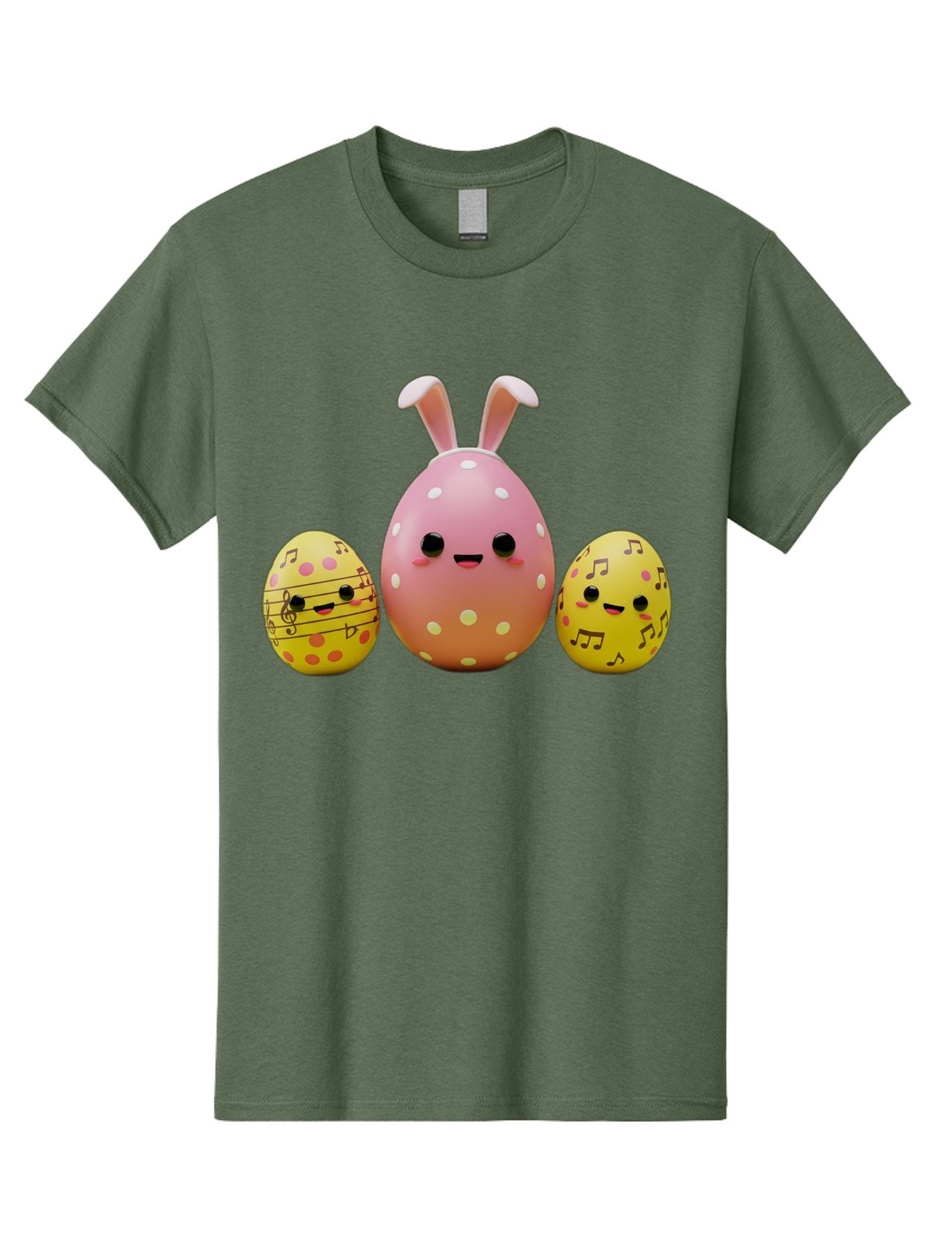Easter-Eggs-7 Men'S Graphic Tee, 100% Cotton, Comfortable Casual Summer Wear, Machine Washable, Easter Eggs, Cartoon Characters, Funny Faces, Musical Notes, Pastel Colors, Easter Theme, Holiday Decorations, Cute Eggs, Bunny Ears, Smiley Faces, Baa612