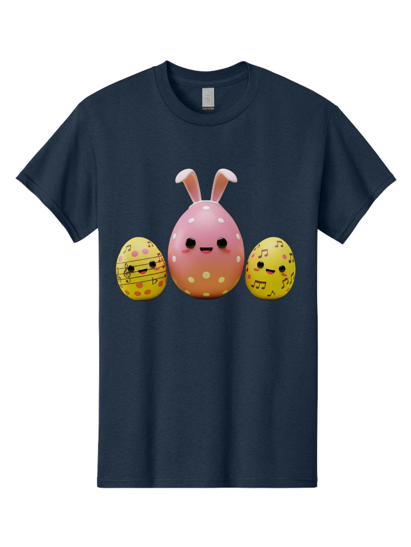 Easter-Eggs-7 Men'S Graphic Tee, 100% Cotton, Comfortable Casual Summer Wear, Machine Washable, Easter Eggs, Cartoon Characters, Funny Faces, Musical Notes, Pastel Colors, Easter Theme, Holiday Decorations, Cute Eggs, Bunny Ears, Smiley Faces, Baa612 6