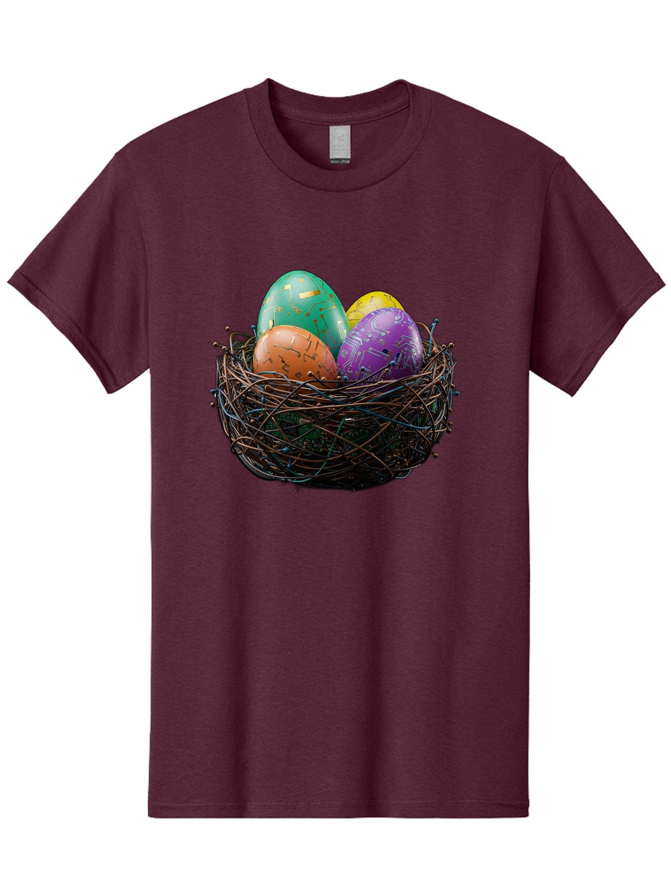 Easter-Eggs-In-Nest-1 Men'S Graphic Tee, 100% Cotton, Comfortable Casual Summer Wear, Machine Washable, Colorful Easter Eggs, Decorative Eggs, Easter Basket, Nest, Vibrant Colors, Festive Decorations, Spring Theme, Easter Celebration Baa617 14