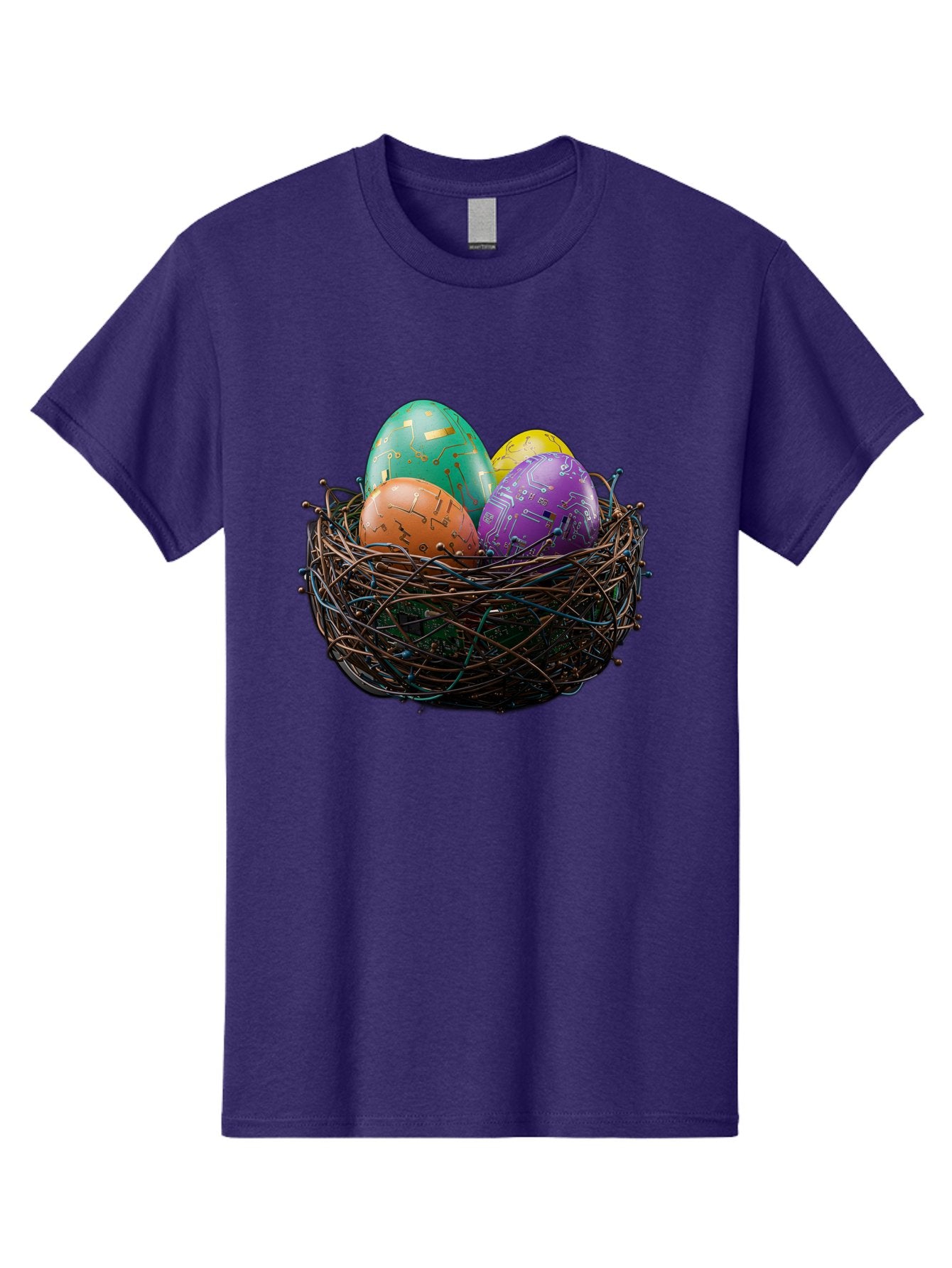 Easter-Eggs-In-Nest-1 Men'S Graphic Tee, 100% Cotton, Comfortable Casual Summer Wear, Machine Washable, Colorful Easter Eggs, Decorative Eggs, Easter Basket, Nest, Vibrant Colors, Festive Decorations, Spring Theme, Easter Celebration Baa617 15