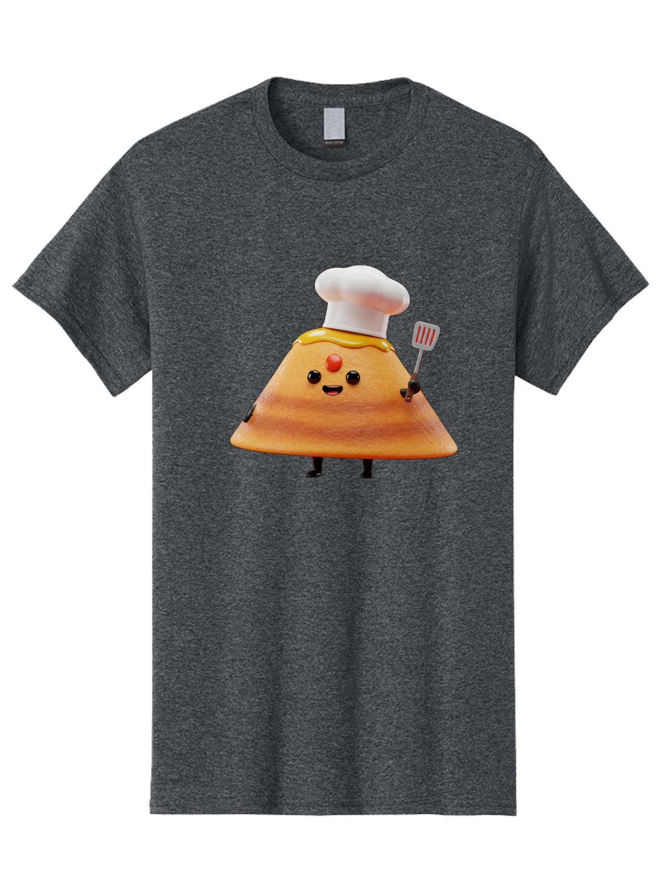 Egg-Character Men'S Graphic Tee, 100% Cotton, Comfortable Casual Summer Wear, Machine Washable, Fried Egg Cartoon Character, Chef Hat, Spatula, Cooking Utensils, Cute Face, Smiling Egg, Black Legs, Kitchen Illustration, Foodie Graphics, Baa640 14