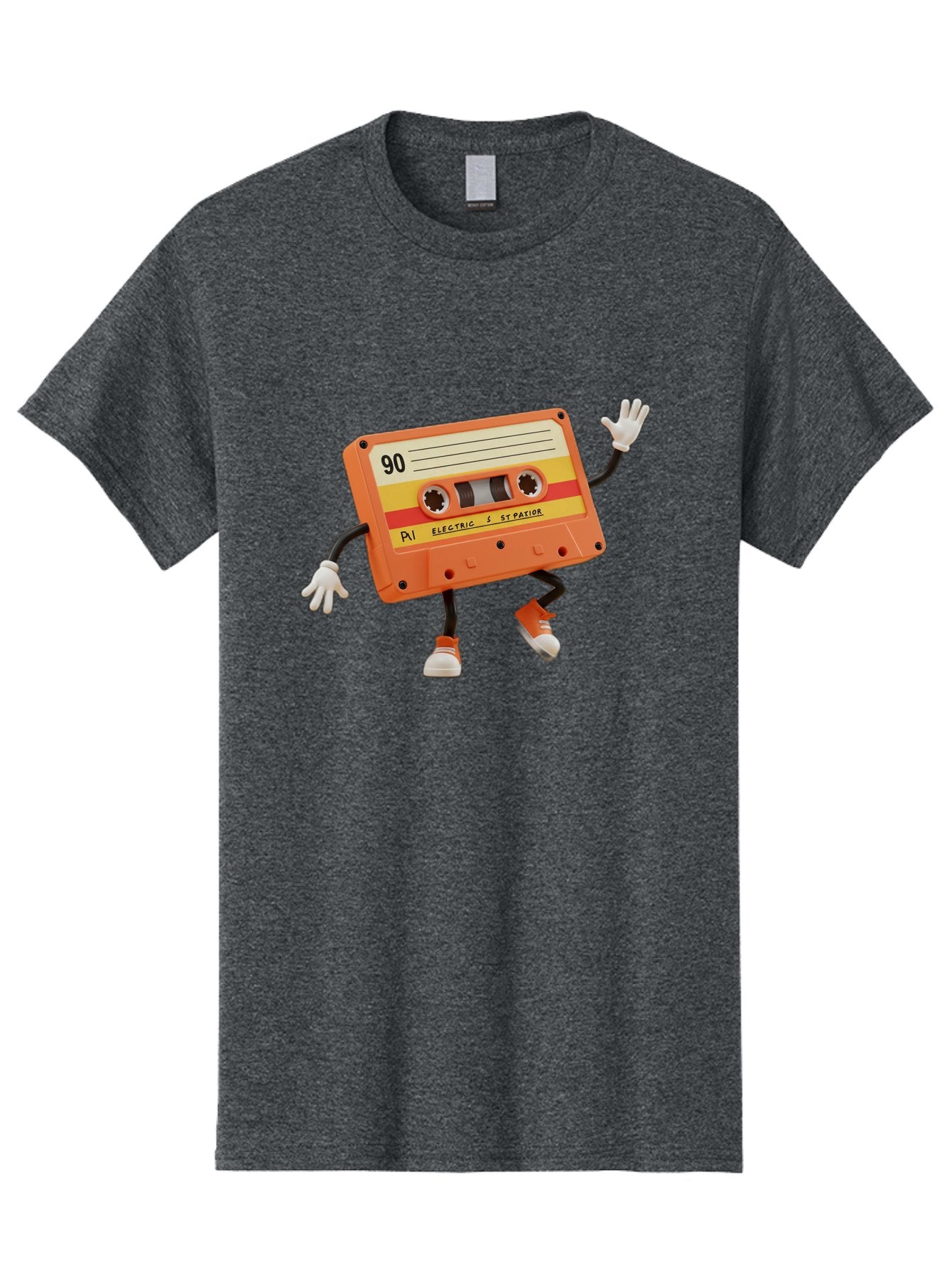 Electric-Eytopia-90 Men'S Graphic Tee, 100% Cotton, Comfortable Casual Summer Wear, Machine Washable, Retro Cassette Tape, Vintage Music, Nostalgic Charm, 90S Music, Cassette Culture, Music Nostalgia, Retro Vibe, Electric Ex-Patio Baa642 10