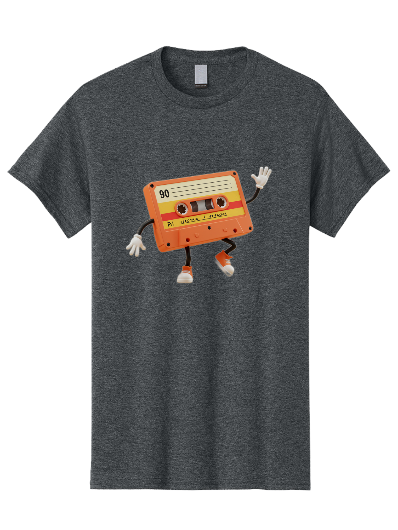 Electric-Eytopia-90 Men'S Graphic Tee, 100% Cotton, Comfortable Casual Summer Wear, Machine Washable, Retro Cassette Tape, Vintage Music, Nostalgic Charm, 90S Music, Cassette Culture, Music Nostalgia, Retro Vibe, Electric Ex-Patio Baa642 27