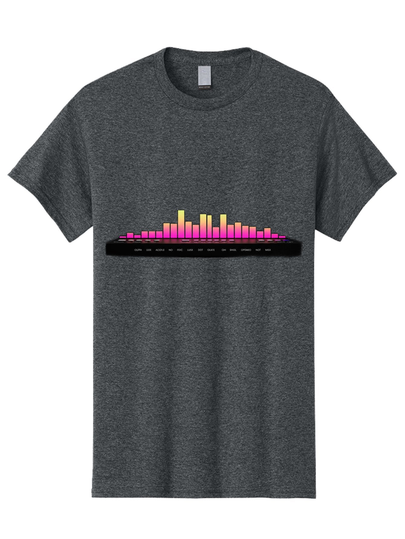 Equalizer-1 Men'S Graphic Tee, 100% Cotton, Comfortable Casual Summer Wear, Machine Washable, Equalizer Bars, Sound Wave, Music Visualizer, Audio Spectrum, Frequency Bars, Sound Levels, Music Production, Signal Processing Baa647 6