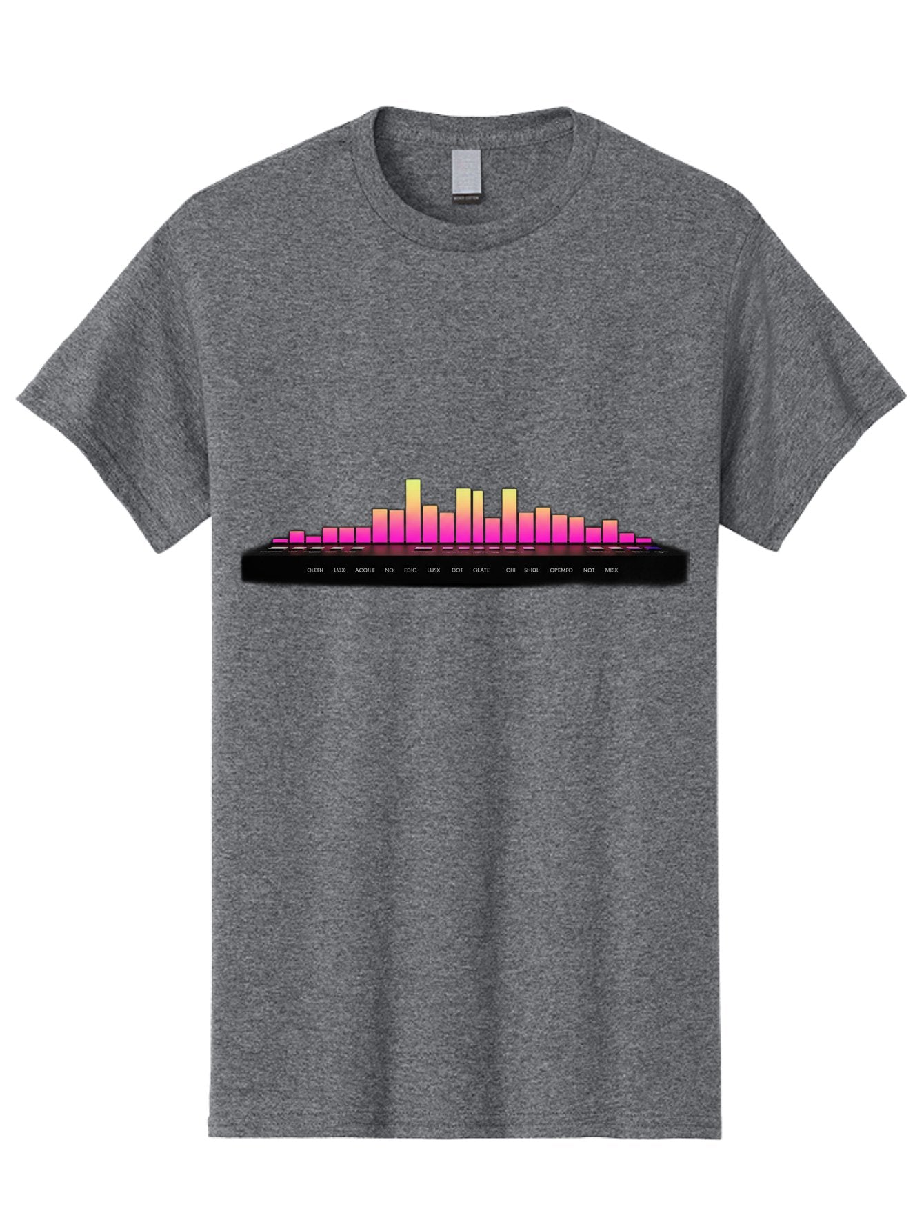 Equalizer-1 Men'S Graphic Tee, 100% Cotton, Comfortable Casual Summer Wear, Machine Washable, Equalizer Bars, Sound Wave, Music Visualizer, Audio Spectrum, Frequency Bars, Sound Levels, Music Production, Signal Processing Baa647 7