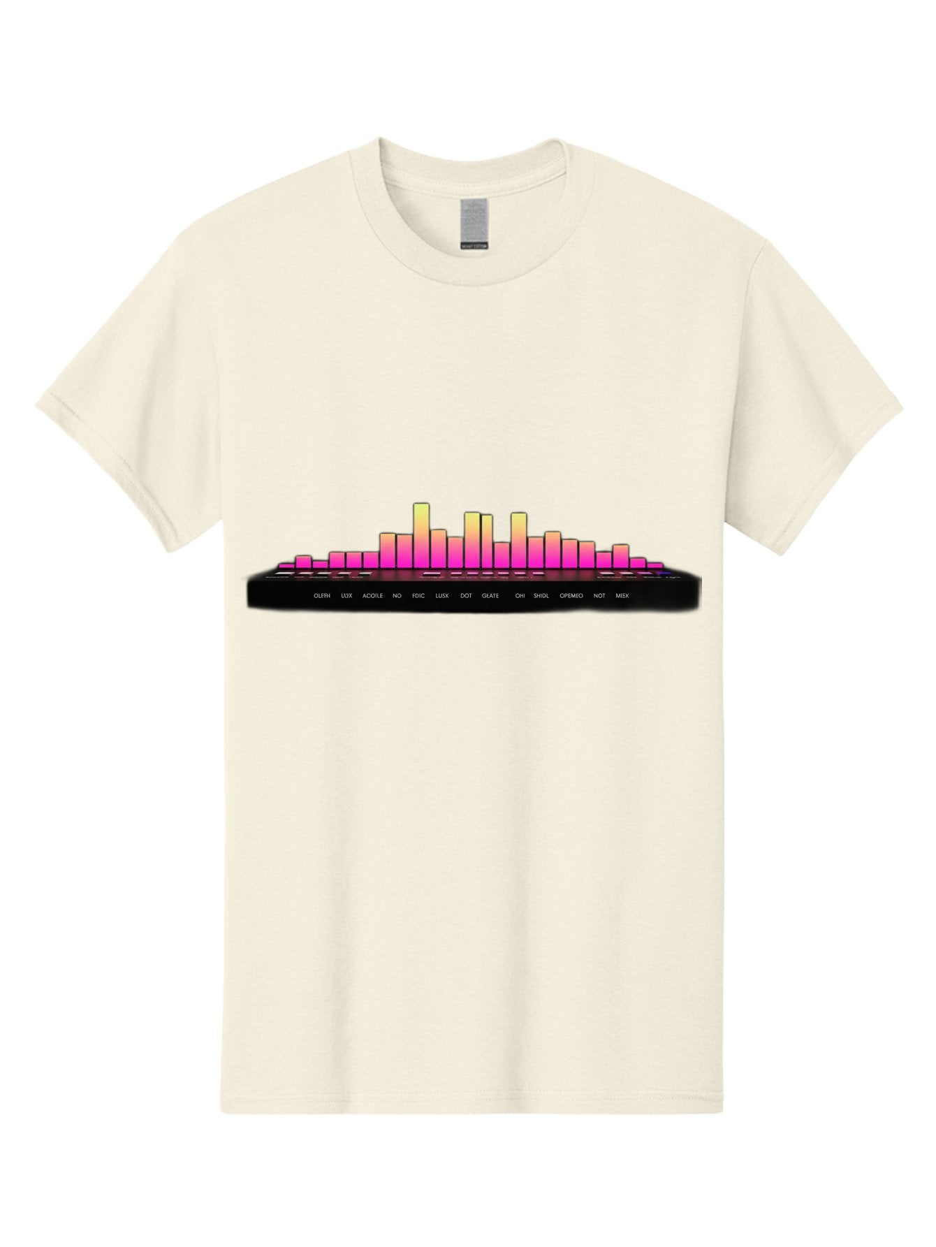 Equalizer-1 Men'S Graphic Tee, 100% Cotton, Comfortable Casual Summer Wear, Machine Washable, Equalizer Bars, Sound Wave, Music Visualizer, Audio Spectrum, Frequency Bars, Sound Levels, Music Production, Signal Processing Baa647 12