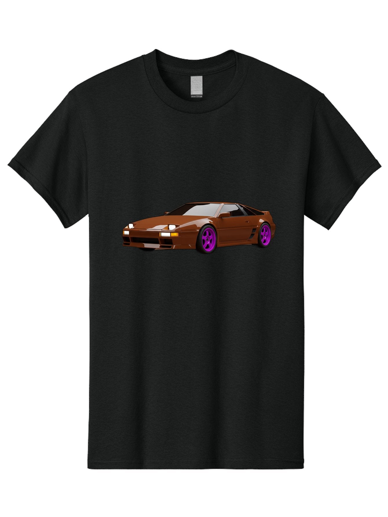 Ferrari-288-Gto-1 Men'S Graphic Tee, 100% Cotton, Comfortable Casual Summer Wear, Machine Washable, Ferrari 288 Gto, Sports Car, Luxury Vehicle, Sleek Design, Brown Finish, Purple Rims, High-Performance, Italian Supercar, Exotic Car Baa669 12