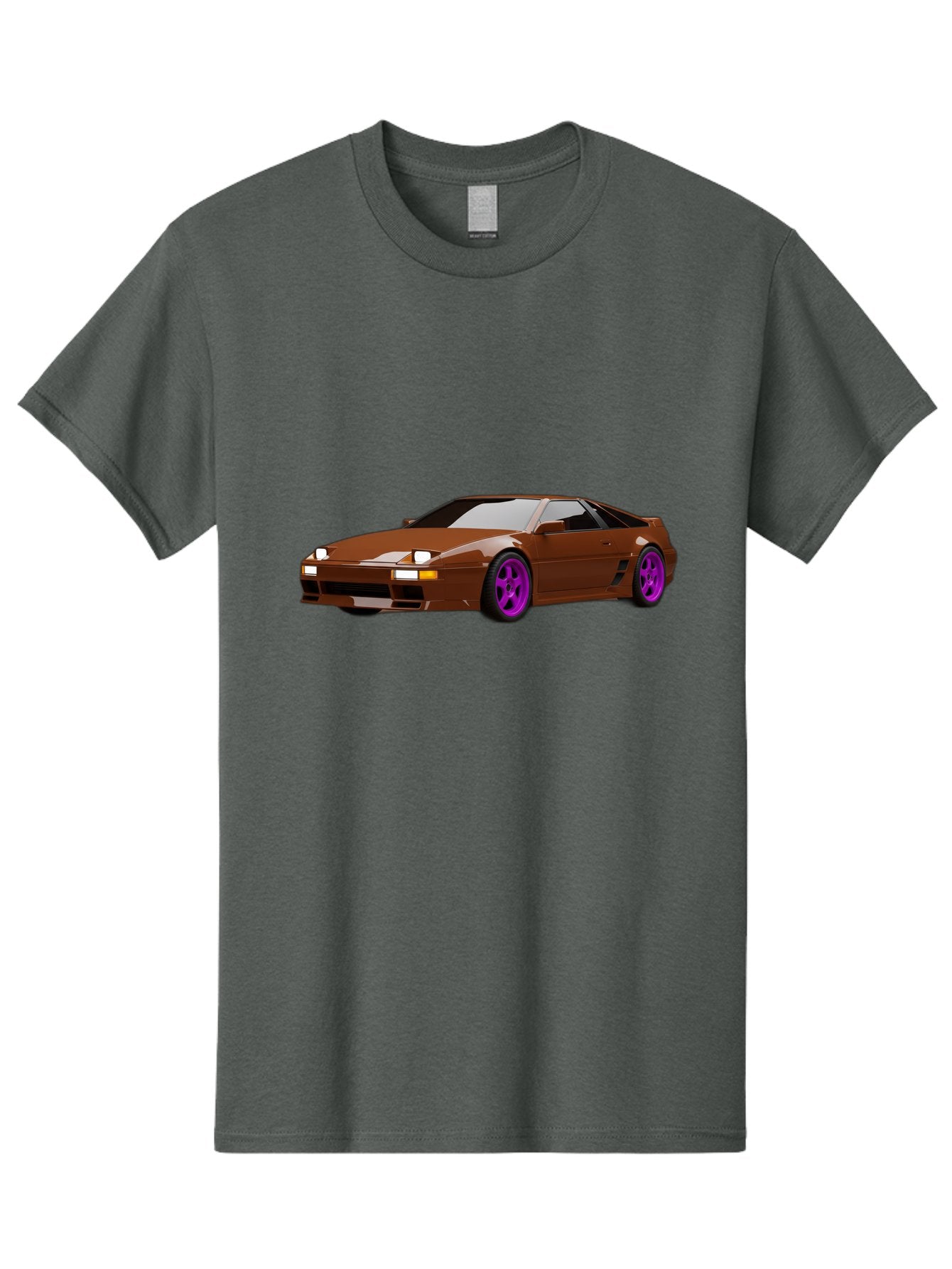 Ferrari-288-Gto-1 Men'S Graphic Tee, 100% Cotton, Comfortable Casual Summer Wear, Machine Washable, Ferrari 288 Gto, Sports Car, Luxury Vehicle, Sleek Design, Brown Finish, Purple Rims, High-Performance, Italian Supercar, Exotic Car Baa669 10