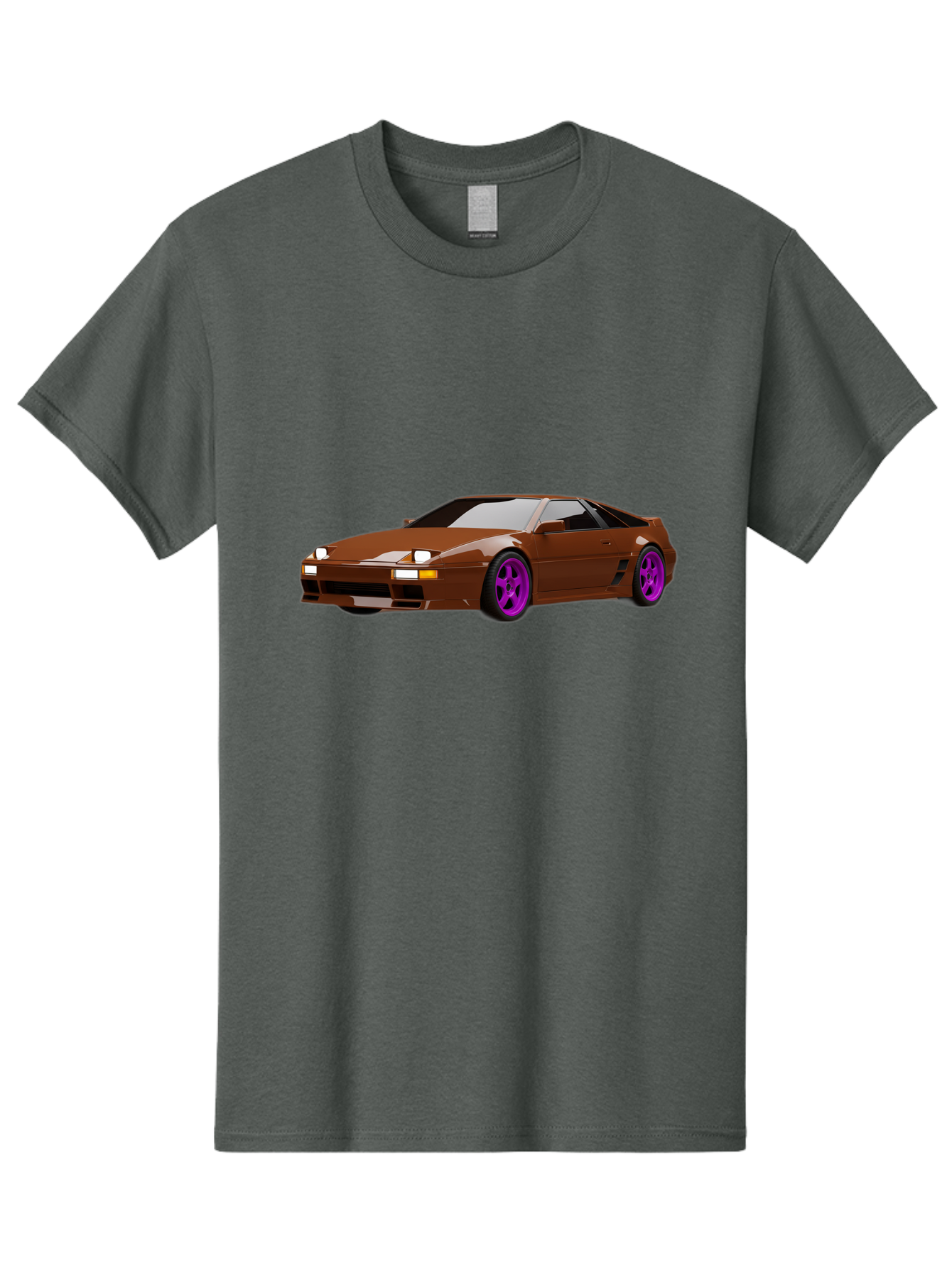 Ferrari-288-Gto-1 Men'S Graphic Tee, 100% Cotton, Comfortable Casual Summer Wear, Machine Washable, Ferrari 288 Gto, Sports Car, Luxury Vehicle, Sleek Design, Brown Finish, Purple Rims, High-Performance, Italian Supercar, Exotic Car Baa669 27