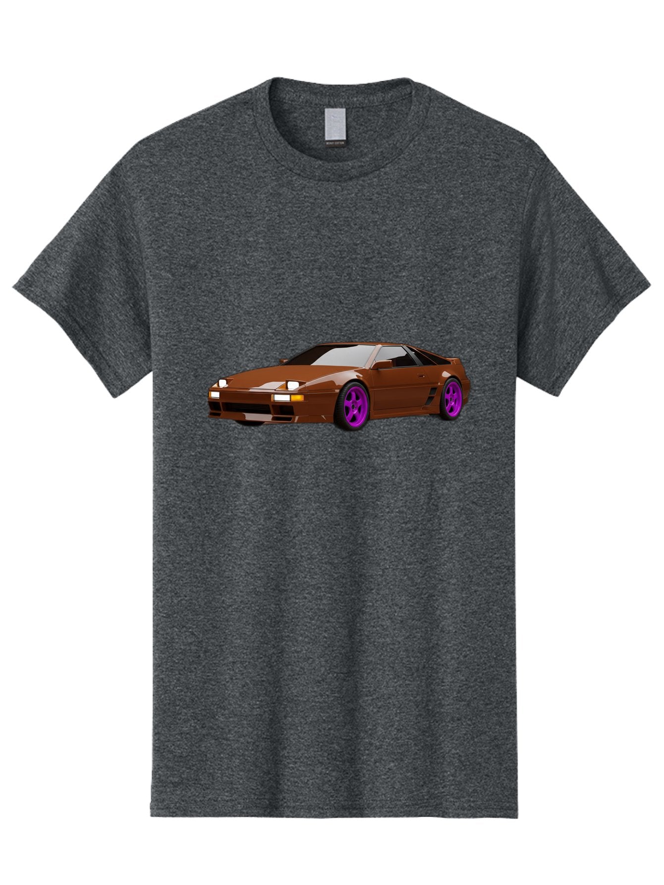 Ferrari-288-Gto-1 Men'S Graphic Tee, 100% Cotton, Comfortable Casual Summer Wear, Machine Washable, Ferrari 288 Gto, Sports Car, Luxury Vehicle, Sleek Design, Brown Finish, Purple Rims, High-Performance, Italian Supercar, Exotic Car Baa669 7