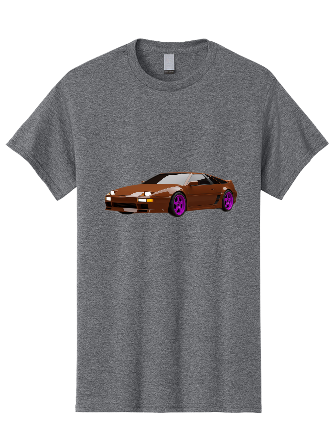 Ferrari-288-Gto-1 Men'S Graphic Tee, 100% Cotton, Comfortable Casual Summer Wear, Machine Washable, Ferrari 288 Gto, Sports Car, Luxury Vehicle, Sleek Design, Brown Finish, Purple Rims, High-Performance, Italian Supercar, Exotic Car Baa669 19