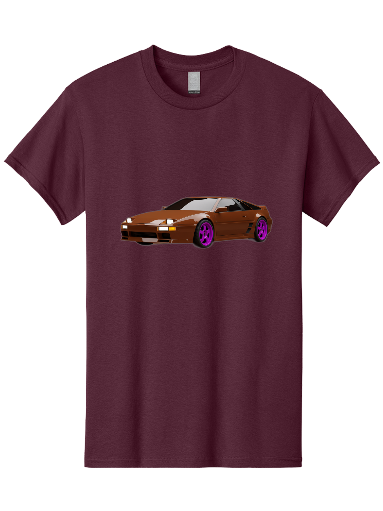 Ferrari-288-Gto-1 Men'S Graphic Tee, 100% Cotton, Comfortable Casual Summer Wear, Machine Washable, Ferrari 288 Gto, Sports Car, Luxury Vehicle, Sleek Design, Brown Finish, Purple Rims, High-Performance, Italian Supercar, Exotic Car Baa669 13