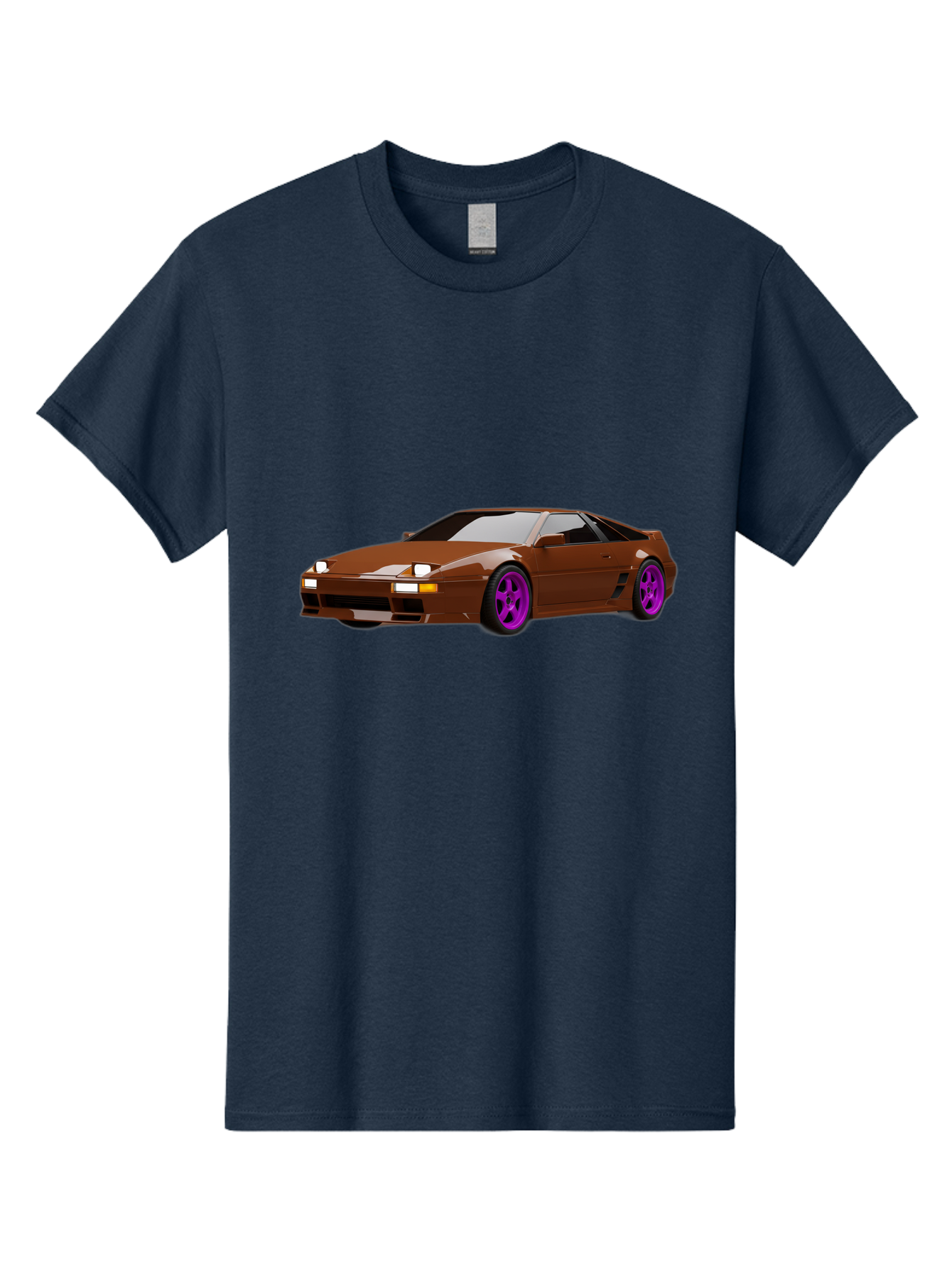Ferrari-288-Gto-1 Men'S Graphic Tee, 100% Cotton, Comfortable Casual Summer Wear, Machine Washable, Ferrari 288 Gto, Sports Car, Luxury Vehicle, Sleek Design, Brown Finish, Purple Rims, High-Performance, Italian Supercar, Exotic Car Baa669 17