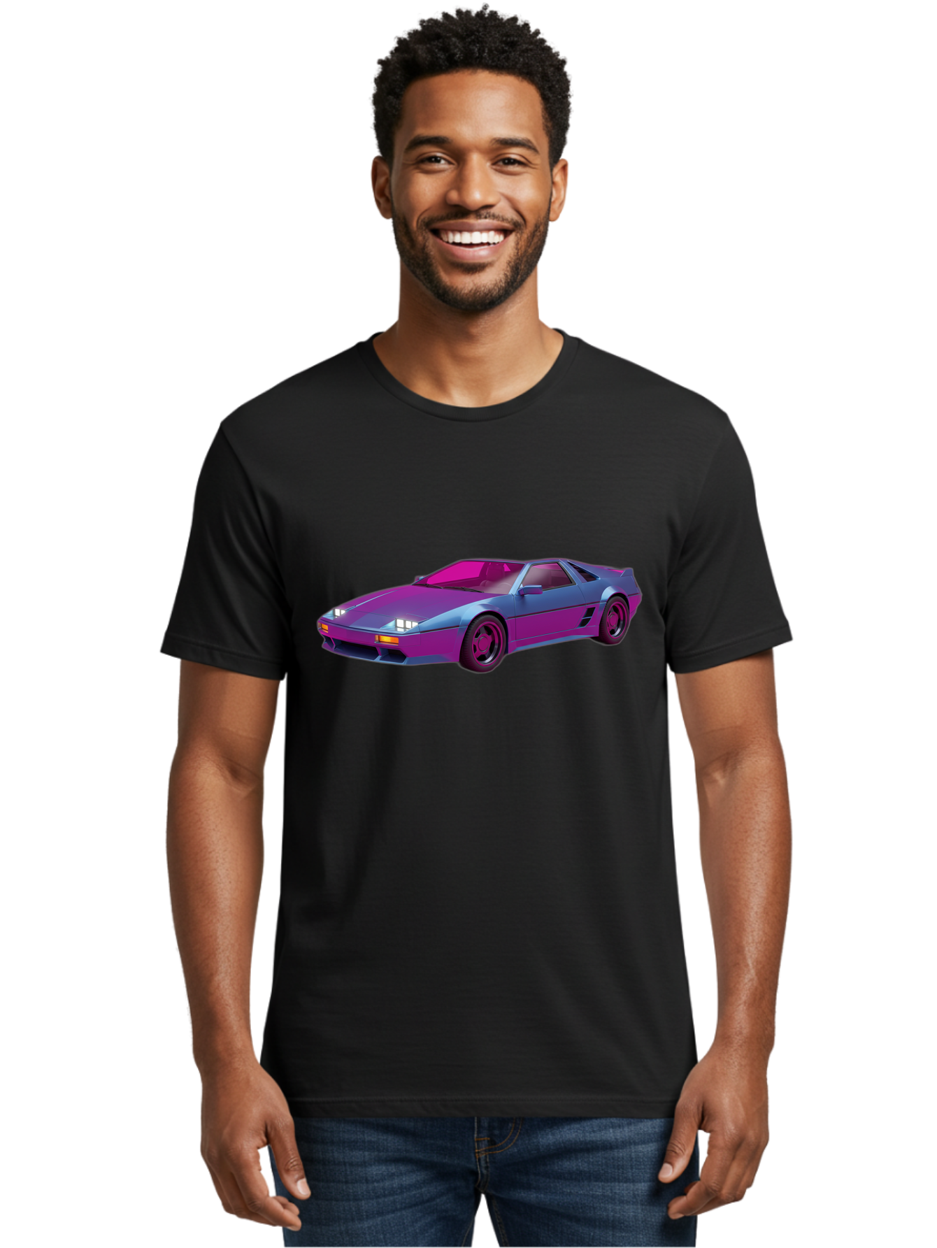 Ferrari-288-Gto Men'S Graphic Tee, 100% Cotton, Comfortable Casual Summer Wear, Machine Washable, Ferrari 288 Gto, Sports Car, Sleek Design, Vibrant Colors, Purple And Pink Gradient, Luxury Vehicle, High-Performance Car, Classic Ferrari Model, Baa670 24
