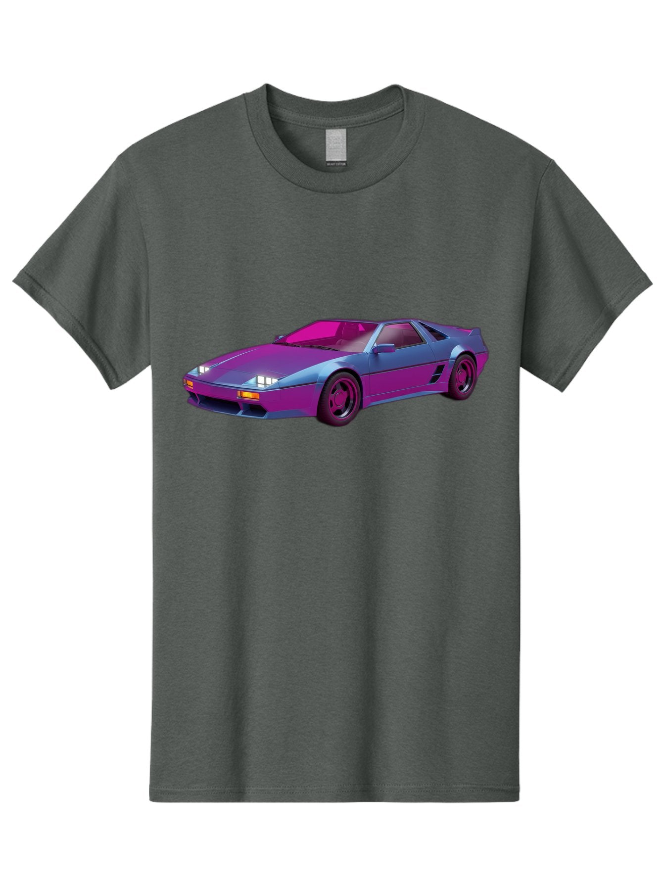 Ferrari-288-Gto Men'S Graphic Tee, 100% Cotton, Comfortable Casual Summer Wear, Machine Washable, Ferrari 288 Gto, Sports Car, Sleek Design, Vibrant Colors, Purple And Pink Gradient, Luxury Vehicle, High-Performance Car, Classic Ferrari Model, Baa670 5