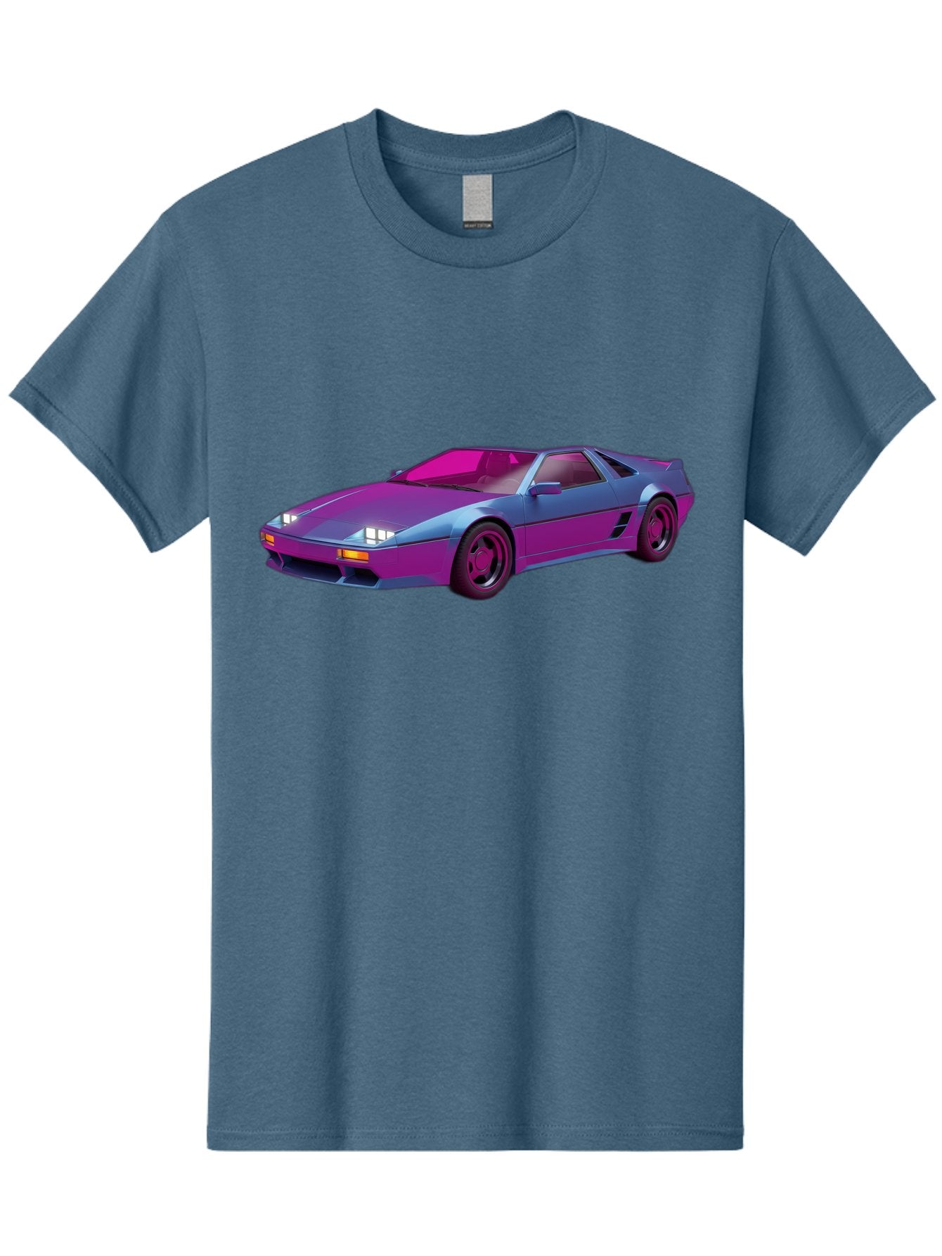 Ferrari-288-Gto Men'S Graphic Tee, 100% Cotton, Comfortable Casual Summer Wear, Machine Washable, Ferrari 288 Gto, Sports Car, Sleek Design, Vibrant Colors, Purple And Pink Gradient, Luxury Vehicle, High-Performance Car, Classic Ferrari Model, Baa670 13