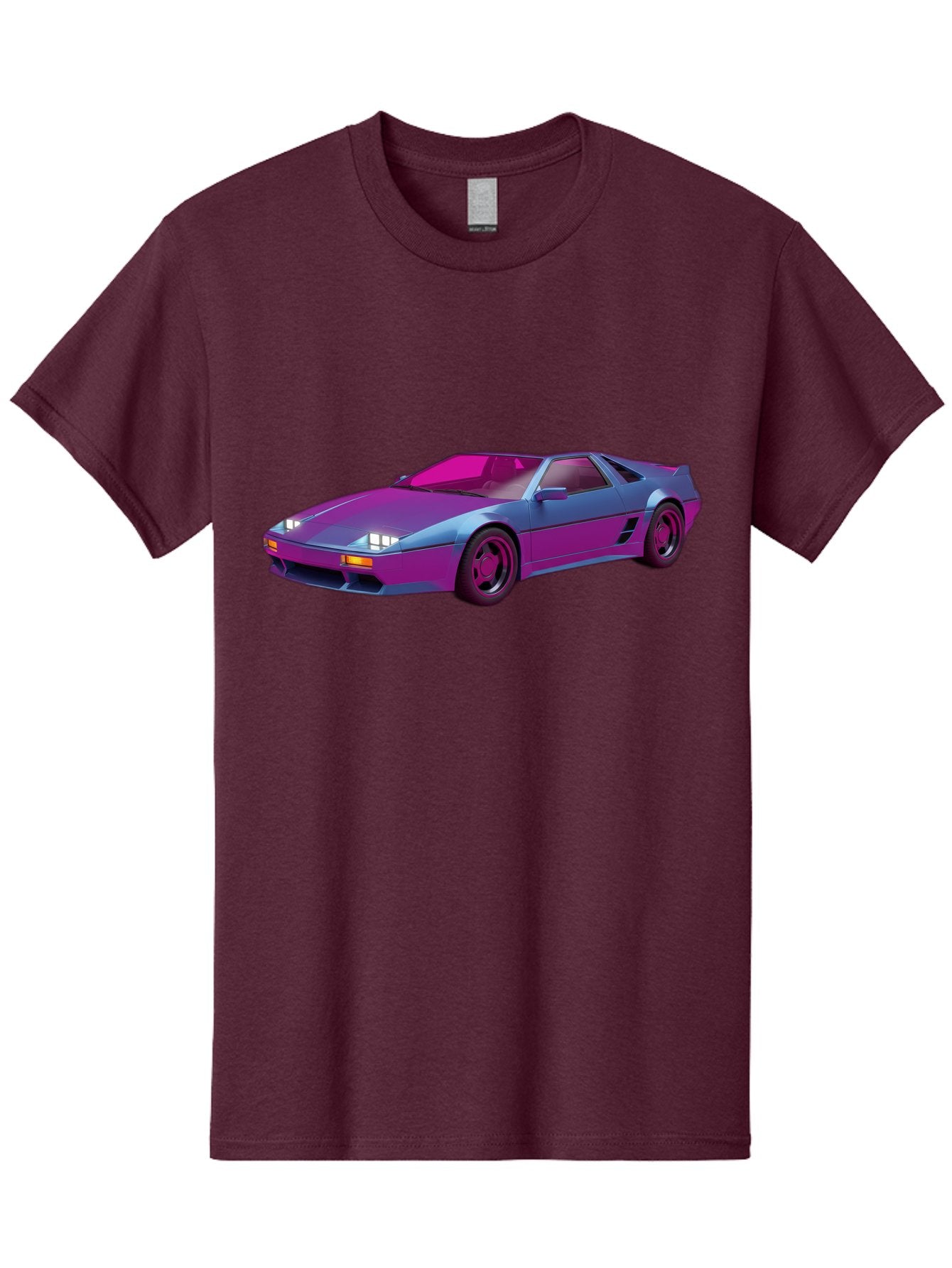 Ferrari-288-Gto Men'S Graphic Tee, 100% Cotton, Comfortable Casual Summer Wear, Machine Washable, Ferrari 288 Gto, Sports Car, Sleek Design, Vibrant Colors, Purple And Pink Gradient, Luxury Vehicle, High-Performance Car, Classic Ferrari Model, Baa670 11