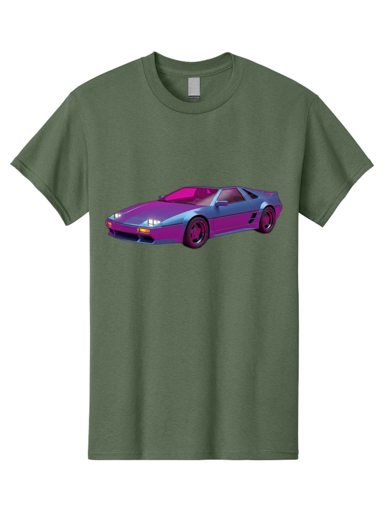 Ferrari-288-Gto Men'S Graphic Tee, 100% Cotton, Comfortable Casual Summer Wear, Machine Washable, Ferrari 288 Gto, Sports Car, Sleek Design, Vibrant Colors, Purple And Pink Gradient, Luxury Vehicle, High-Performance Car, Classic Ferrari Model, Baa670 6