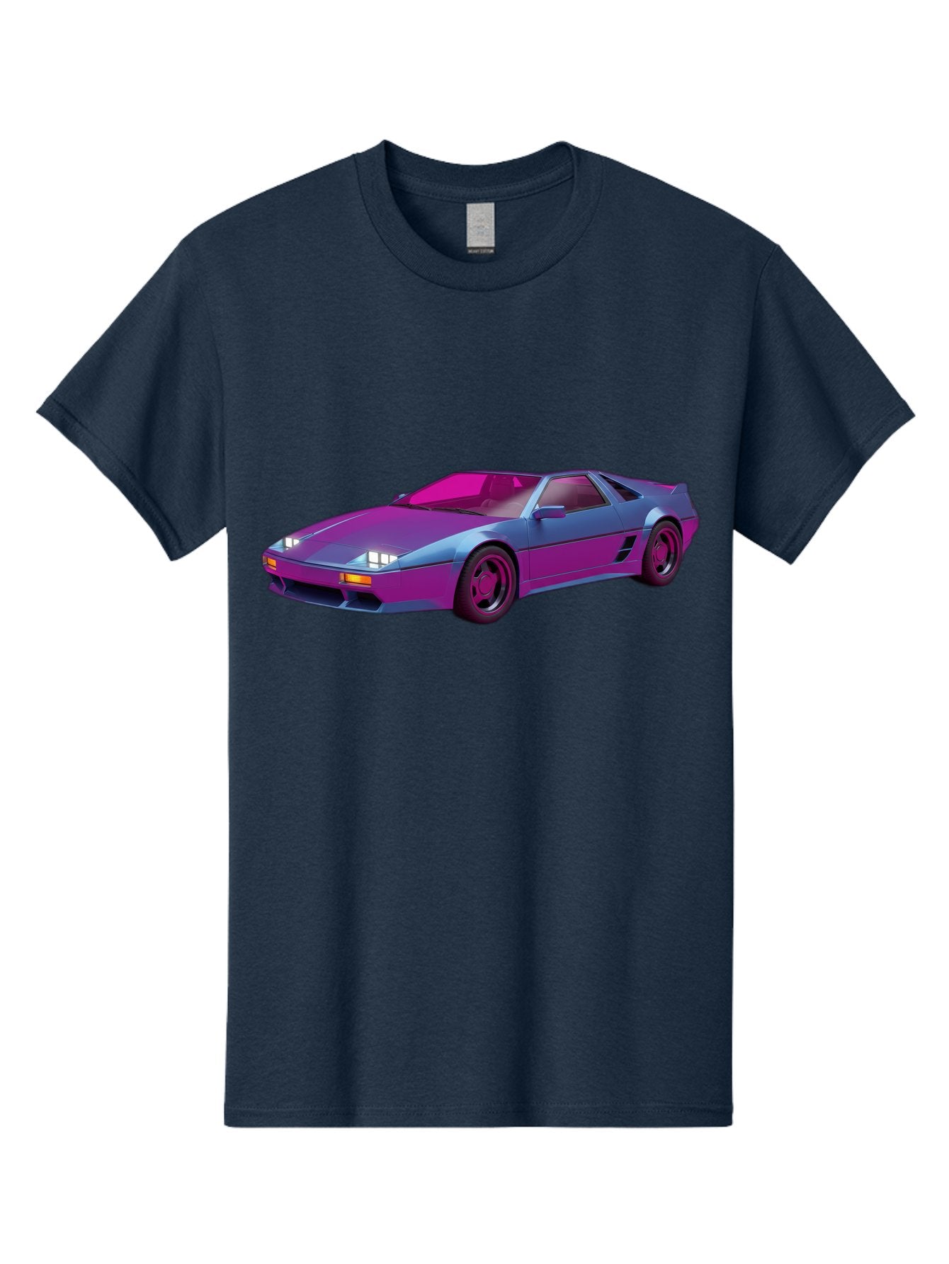 Ferrari-288-Gto Men'S Graphic Tee, 100% Cotton, Comfortable Casual Summer Wear, Machine Washable, Ferrari 288 Gto, Sports Car, Sleek Design, Vibrant Colors, Purple And Pink Gradient, Luxury Vehicle, High-Performance Car, Classic Ferrari Model, Baa670