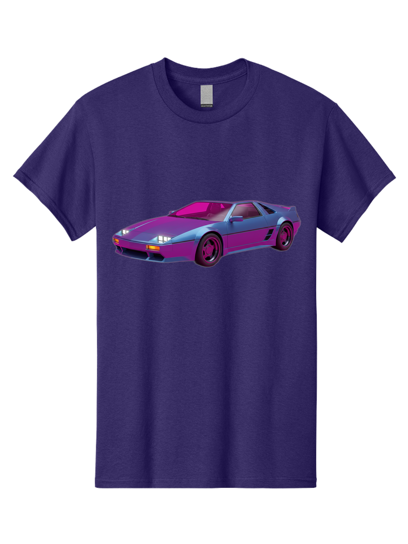 Ferrari-288-Gto Men'S Graphic Tee, 100% Cotton, Comfortable Casual Summer Wear, Machine Washable, Ferrari 288 Gto, Sports Car, Sleek Design, Vibrant Colors, Purple And Pink Gradient, Luxury Vehicle, High-Performance Car, Classic Ferrari Model, Baa670 9