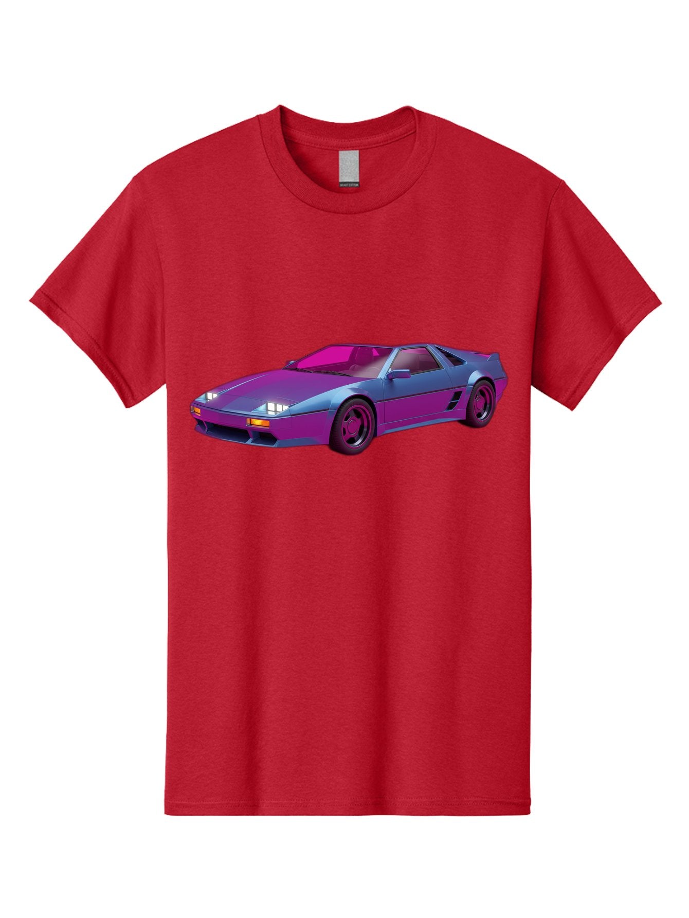 Ferrari-288-Gto Men'S Graphic Tee, 100% Cotton, Comfortable Casual Summer Wear, Machine Washable, Ferrari 288 Gto, Sports Car, Sleek Design, Vibrant Colors, Purple And Pink Gradient, Luxury Vehicle, High-Performance Car, Classic Ferrari Model, Baa670 3