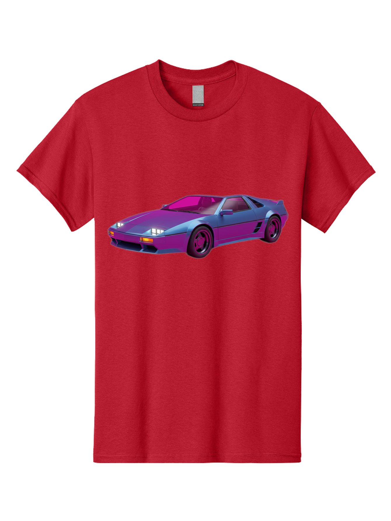 Ferrari-288-Gto Men'S Graphic Tee, 100% Cotton, Comfortable Casual Summer Wear, Machine Washable, Ferrari 288 Gto, Sports Car, Sleek Design, Vibrant Colors, Purple And Pink Gradient, Luxury Vehicle, High-Performance Car, Classic Ferrari Model, Baa670 17