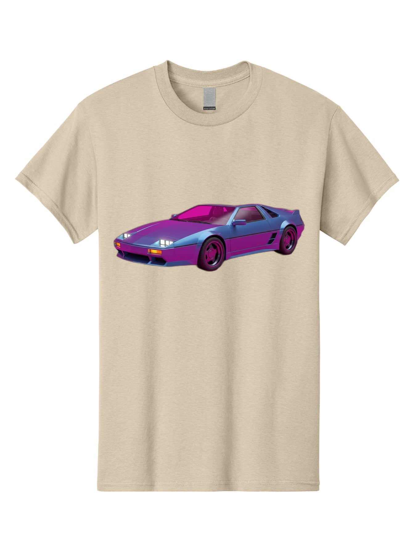 Ferrari-288-Gto Men'S Graphic Tee, 100% Cotton, Comfortable Casual Summer Wear, Machine Washable, Ferrari 288 Gto, Sports Car, Sleek Design, Vibrant Colors, Purple And Pink Gradient, Luxury Vehicle, High-Performance Car, Classic Ferrari Model, Baa670 15