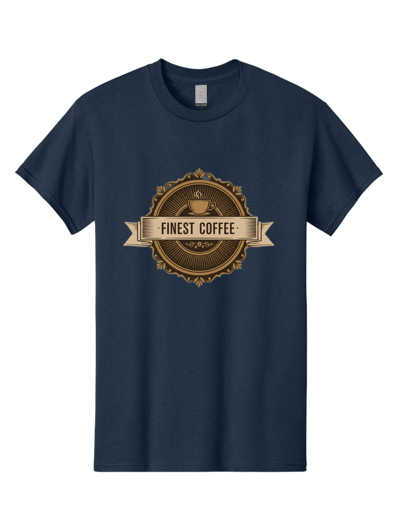 Finest-Coffee Men'S Graphic Tee, 100% Cotton, Comfortable Casual Summer Wear, Machine Washable, Finest Coffee, Coffee Logo, Gourmet Coffee, Vintage Coffee Label, Coffee Branding, Coffee Emblem, Coffee Badge Baa671 27