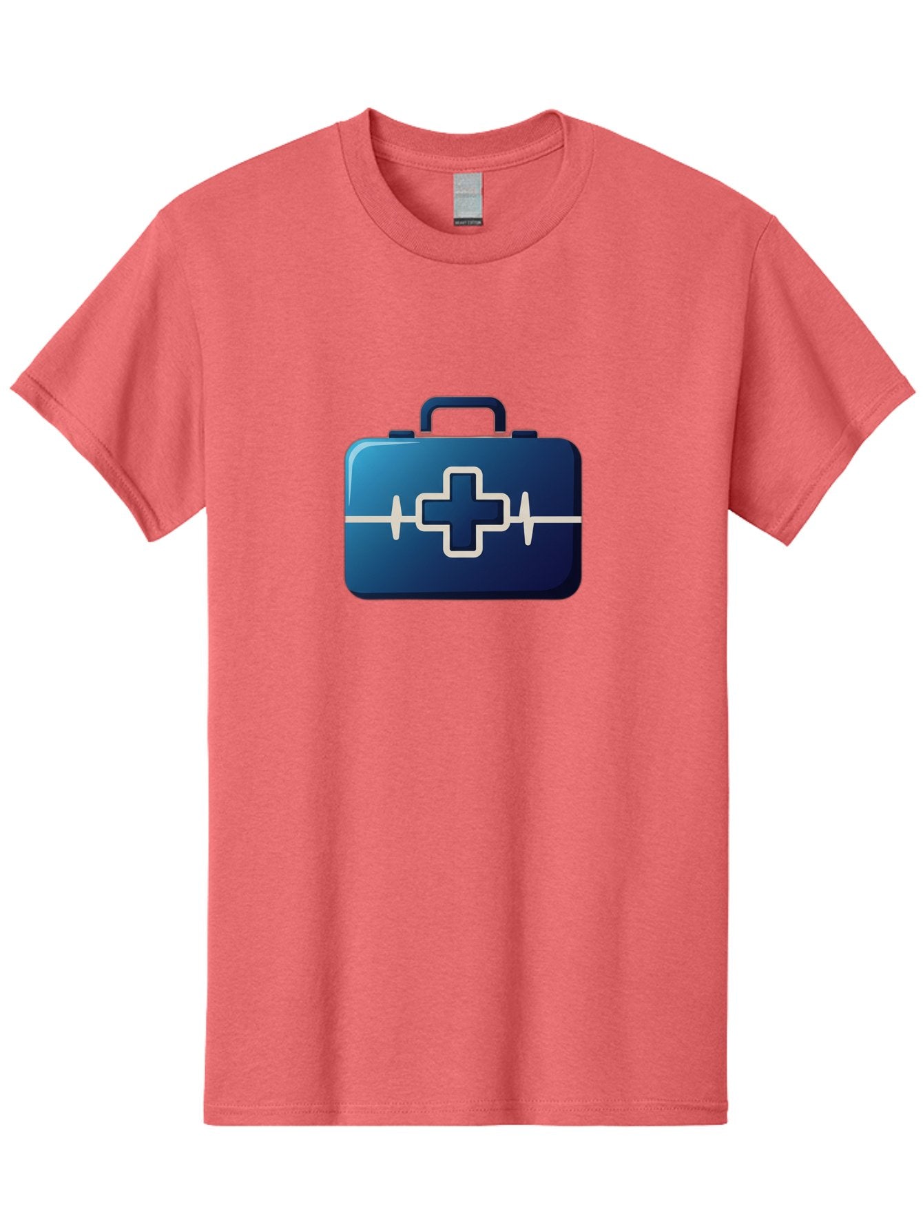 First-Aid-Kit-12 Men'S Graphic Tee, 100% Cotton, Comfortable Casual Summer Wear, Machine Washable, First Aid Kit, Medical Cross, Health Care, Emergency Kit, Medical Supplies, Health Symbol, Medical Aid, Heartbeat Baa675 4