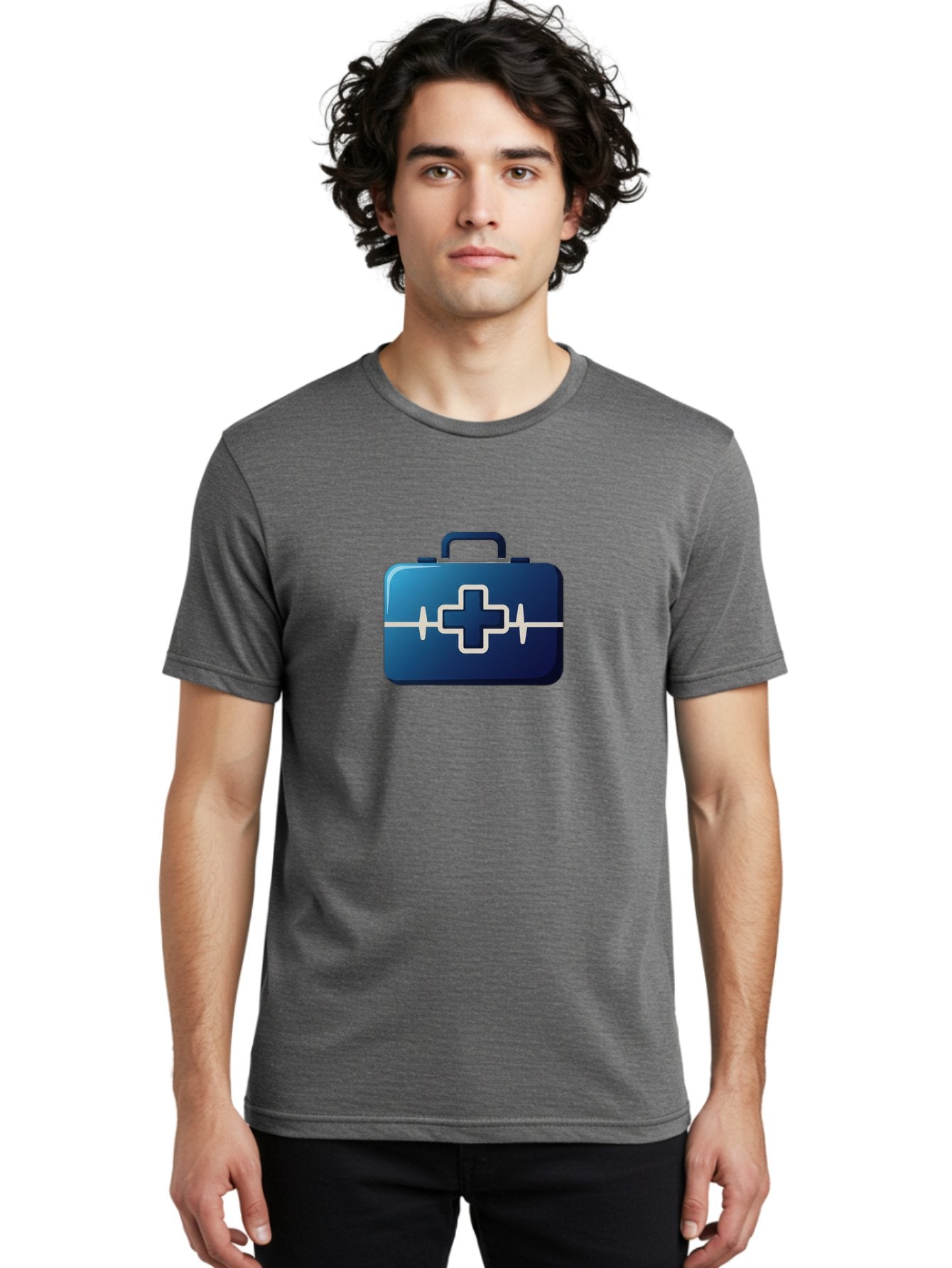First-Aid-Kit-12 Men'S Graphic Tee, 100% Cotton, Comfortable Casual Summer Wear, Machine Washable, First Aid Kit, Medical Cross, Health Care, Emergency Kit, Medical Supplies, Health Symbol, Medical Aid, Heartbeat Baa675 17