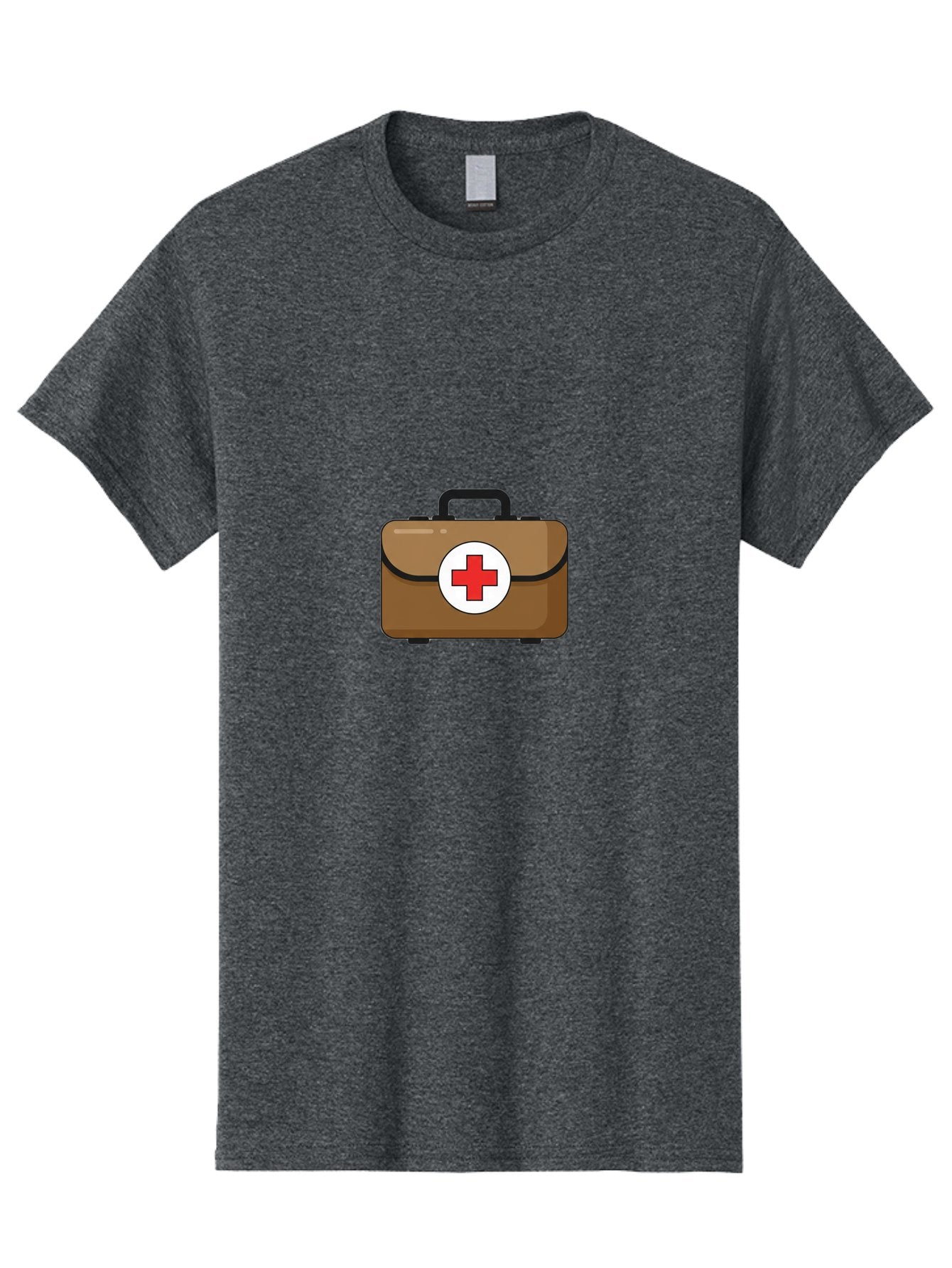First-Aid-Kit-2 Men'S Graphic Tee, 100% Cotton, Comfortable Casual Summer Wear, Machine Washable, Brown First Aid Kit, Red Cross Symbol, Medical Supplies, Emergency Preparedness, Health And Wellness, Medical Care Baa676 13