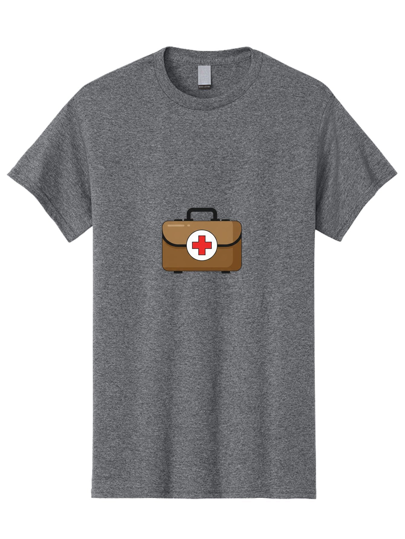 First-Aid-Kit-2 Men'S Graphic Tee, 100% Cotton, Comfortable Casual Summer Wear, Machine Washable, Brown First Aid Kit, Red Cross Symbol, Medical Supplies, Emergency Preparedness, Health And Wellness, Medical Care Baa676 15